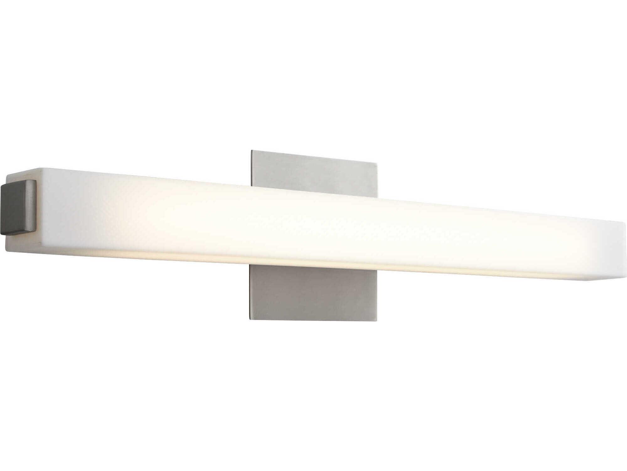 Oxygen by Quorum Adelphi 1-Light Satin Nickel Vanity Light