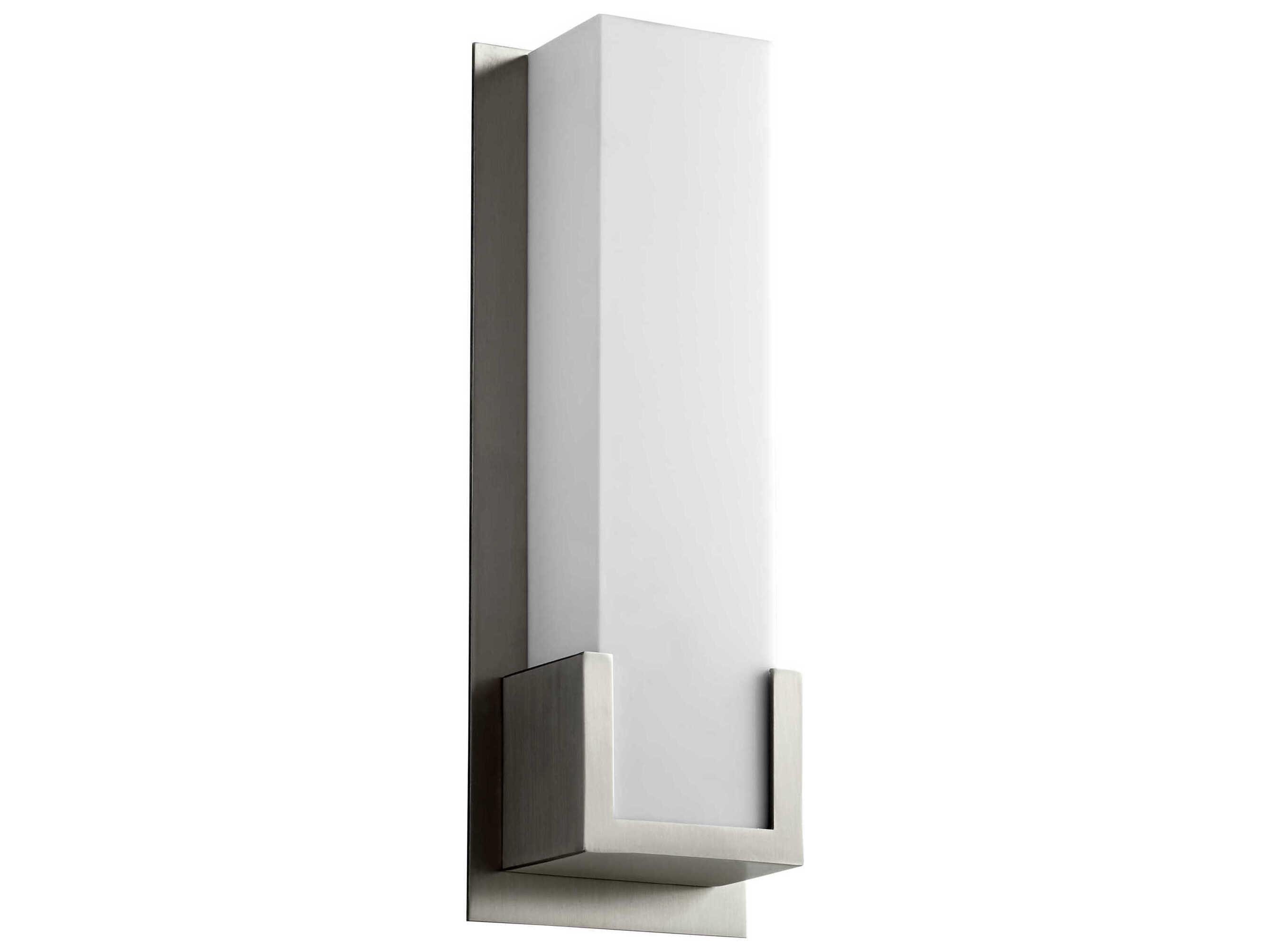 Oxygen by Quorum Orion 1-Light Satin Nickel Wall Sconce