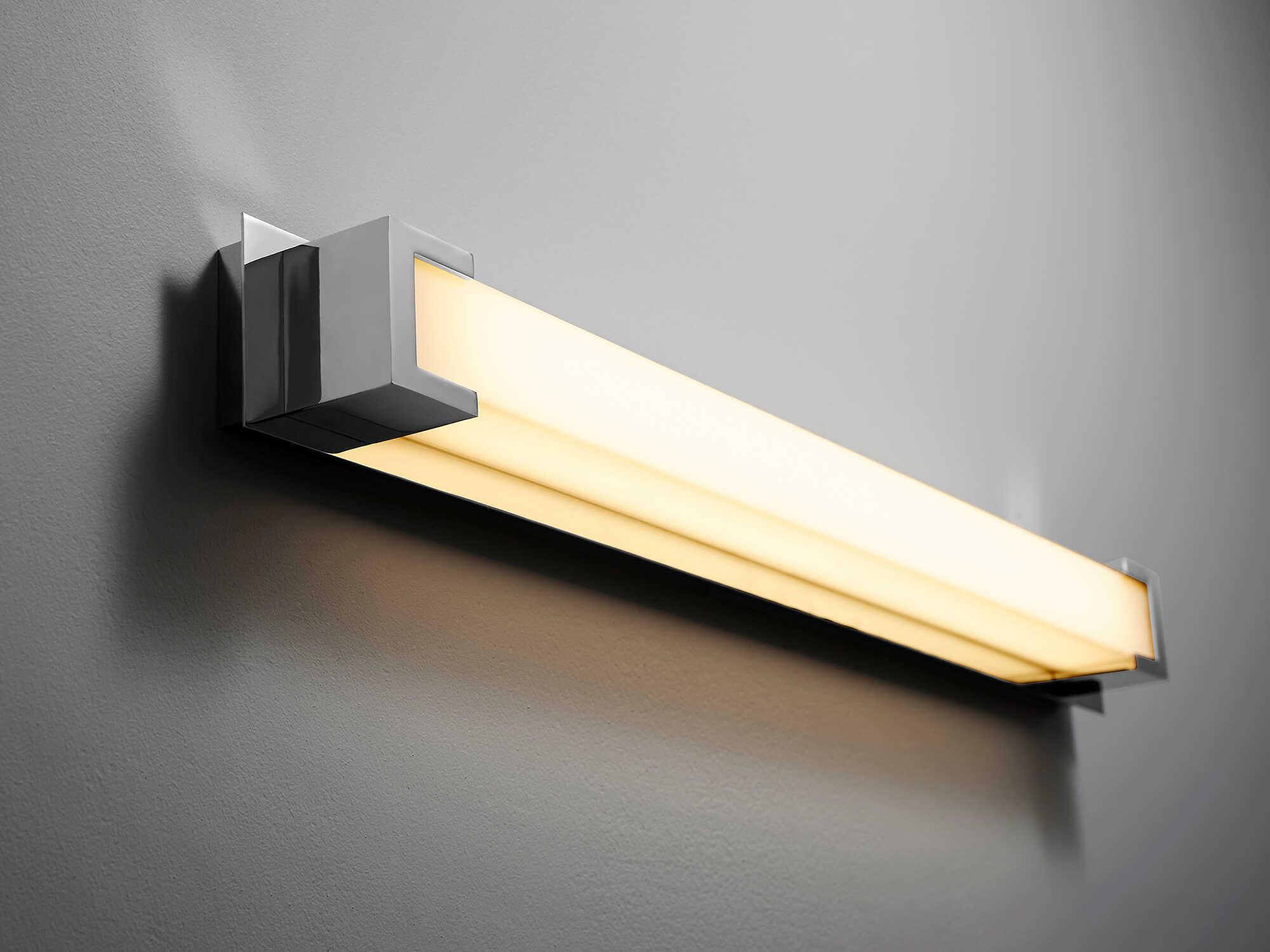 Oxygen by Quorum Orion 1-Light Polished Chrome Vanity Light