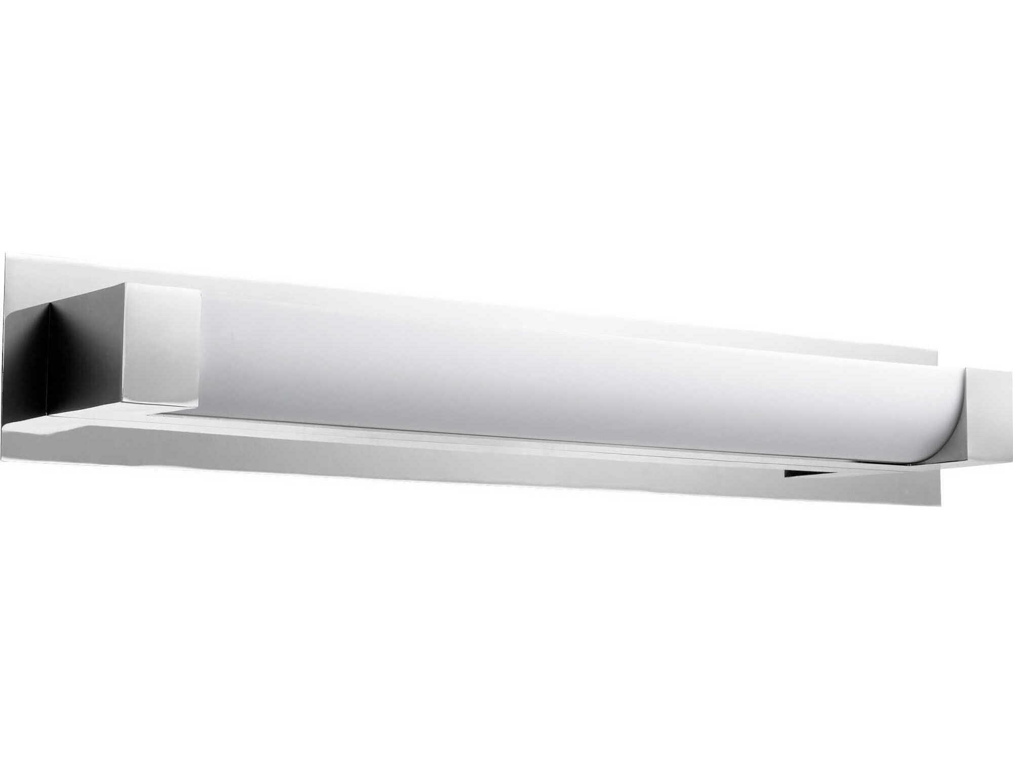 Oxygen by Quorum Balance 1-Light Polished Nickel Vanity Light