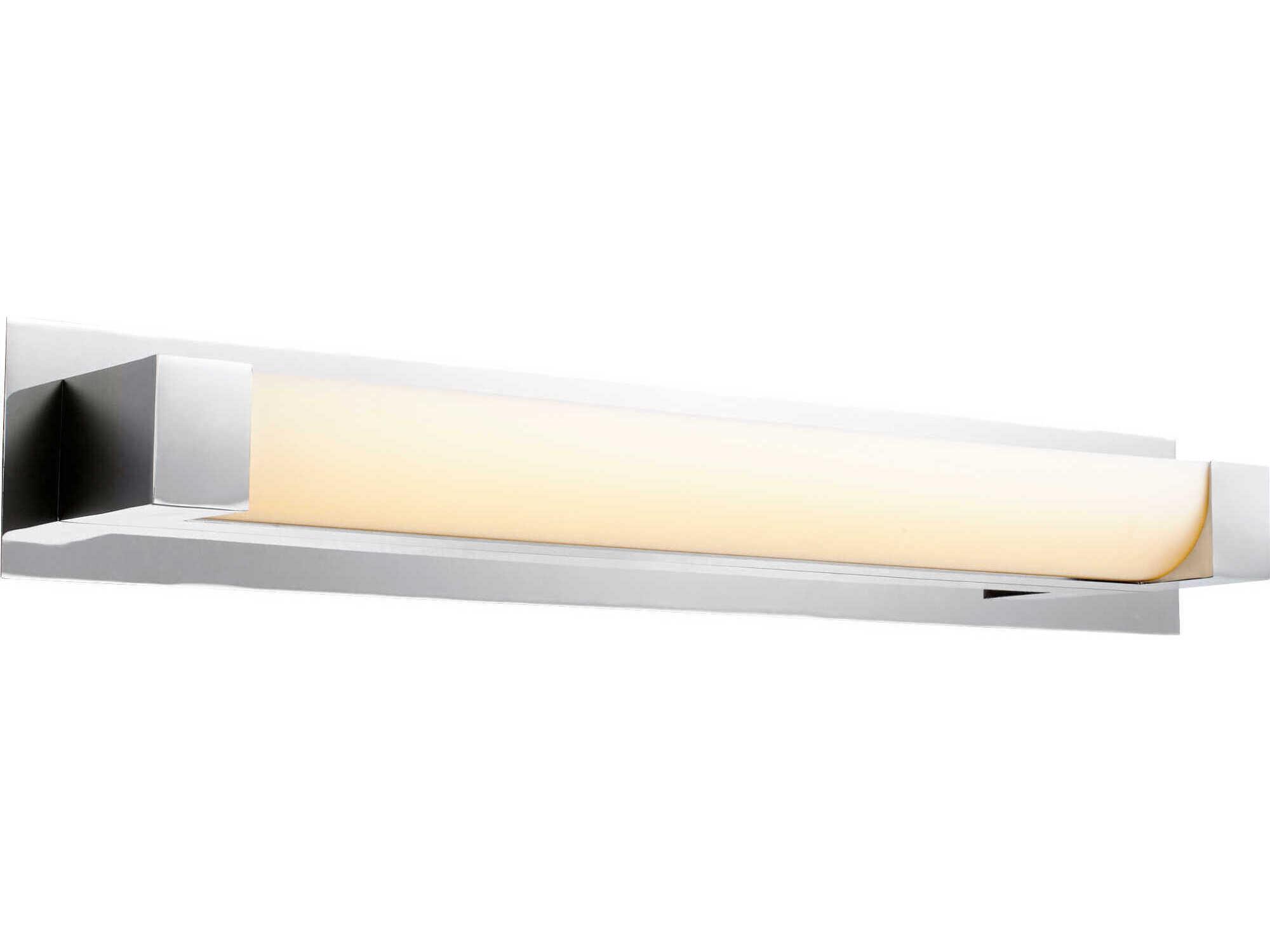 Oxygen by Quorum Balance 1-Light Polished Nickel Vanity Light