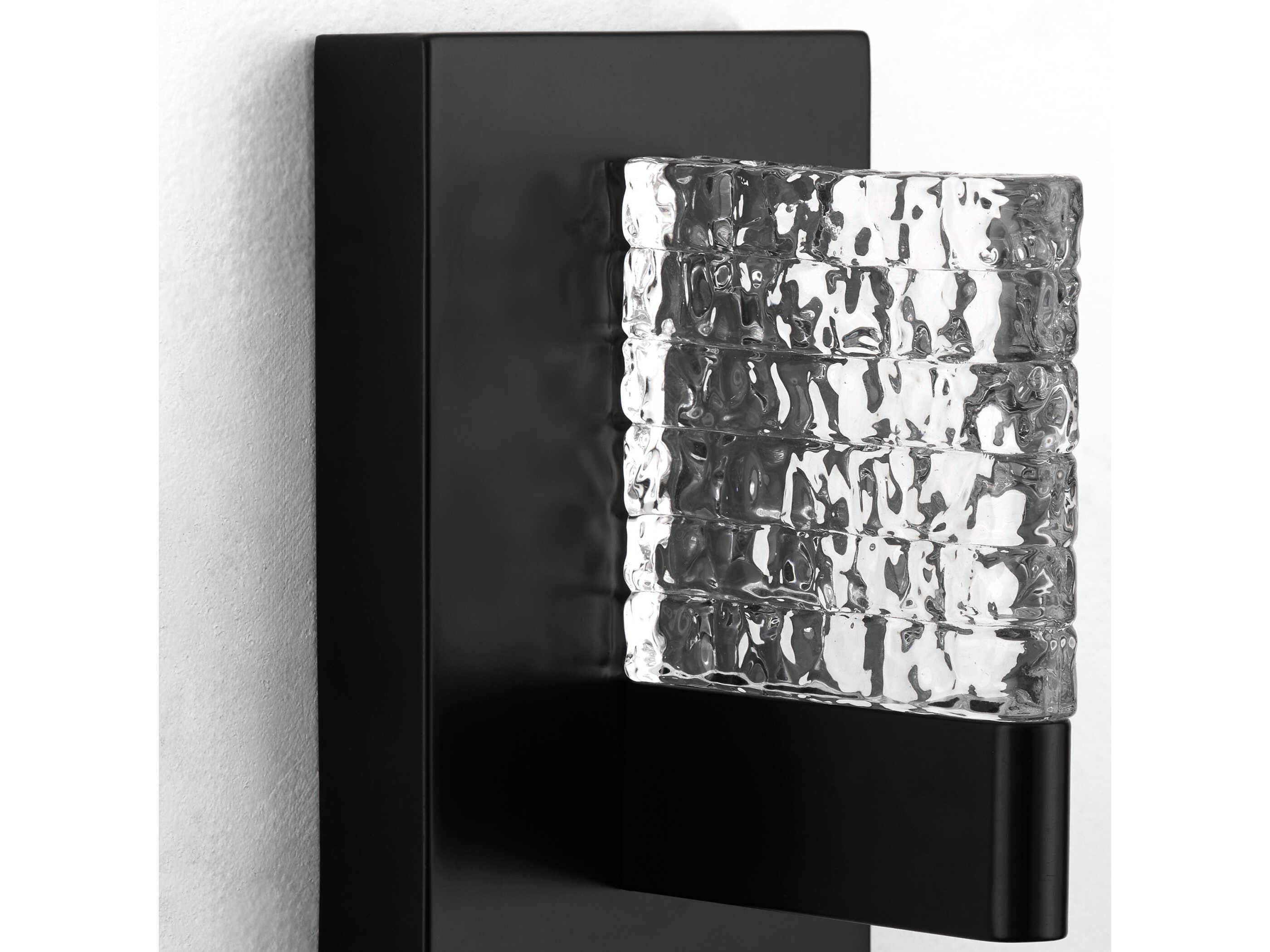 Oxygen by Quorum Gamma 1-Light Black Wall Sconce