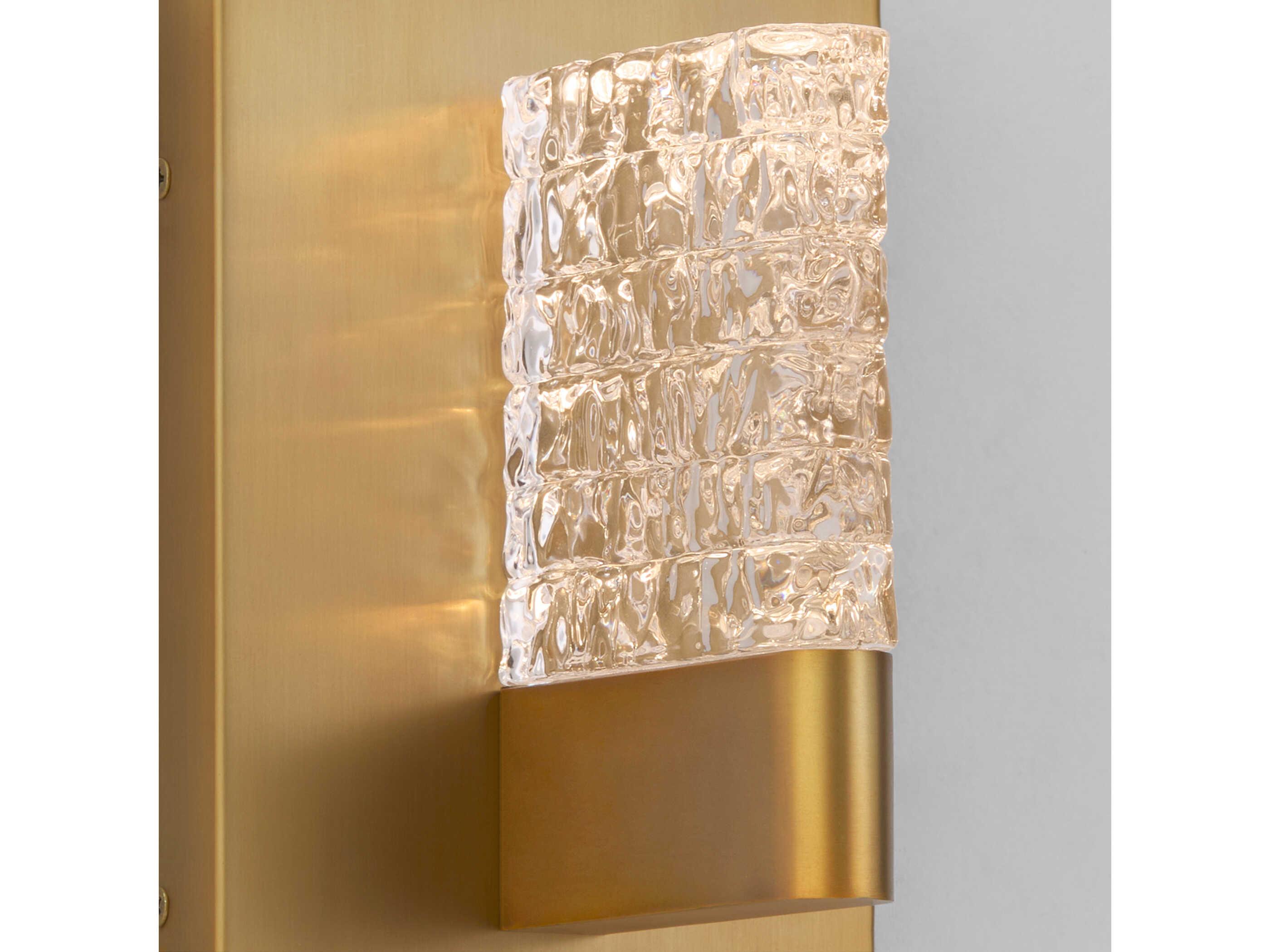 Oxygen by Quorum Gamma 1-Light Brushed Brass Wall Sconce