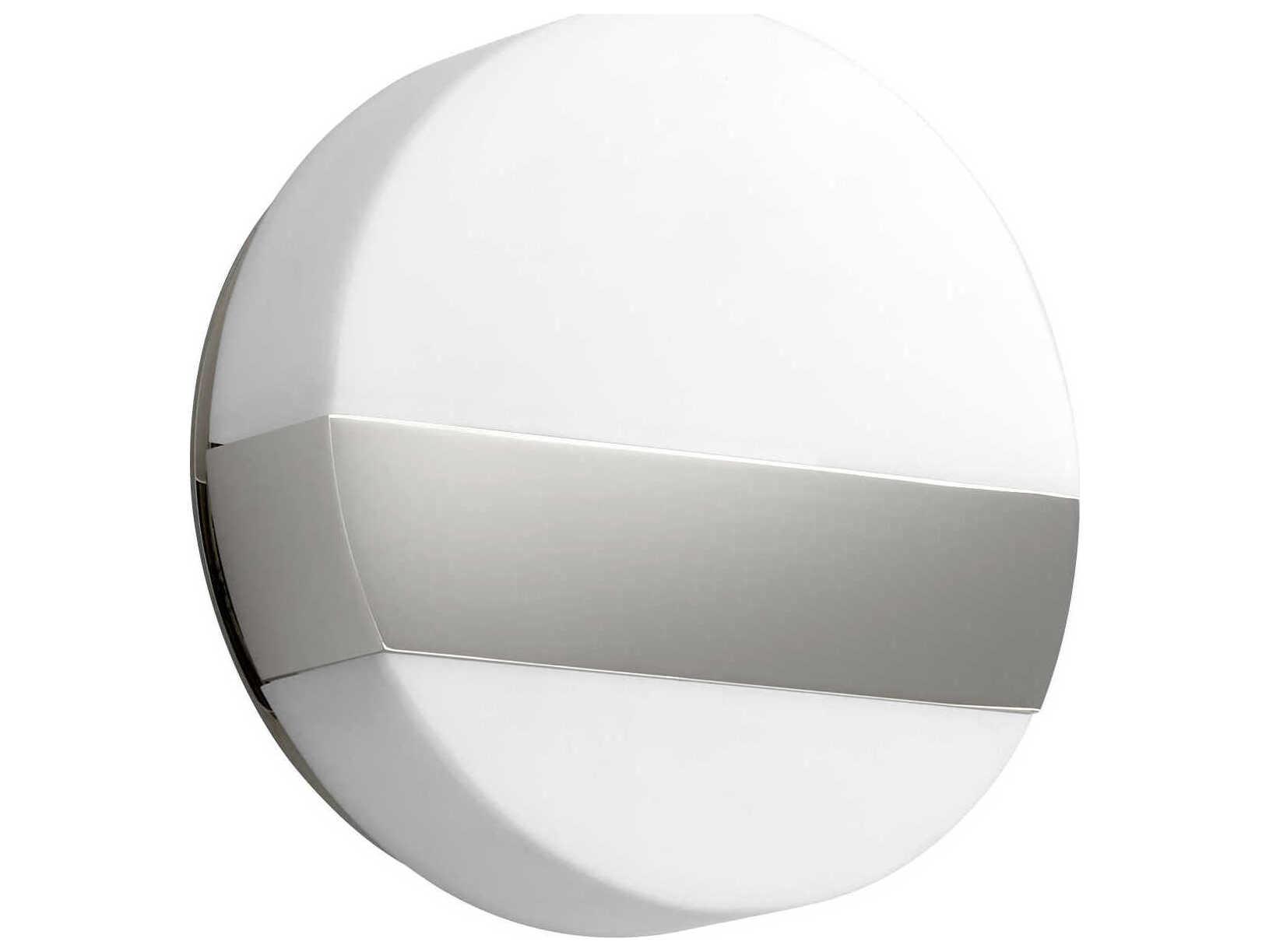Oxygen by Quorum Aurora 1-Light Polished Nickel Wall Sconce