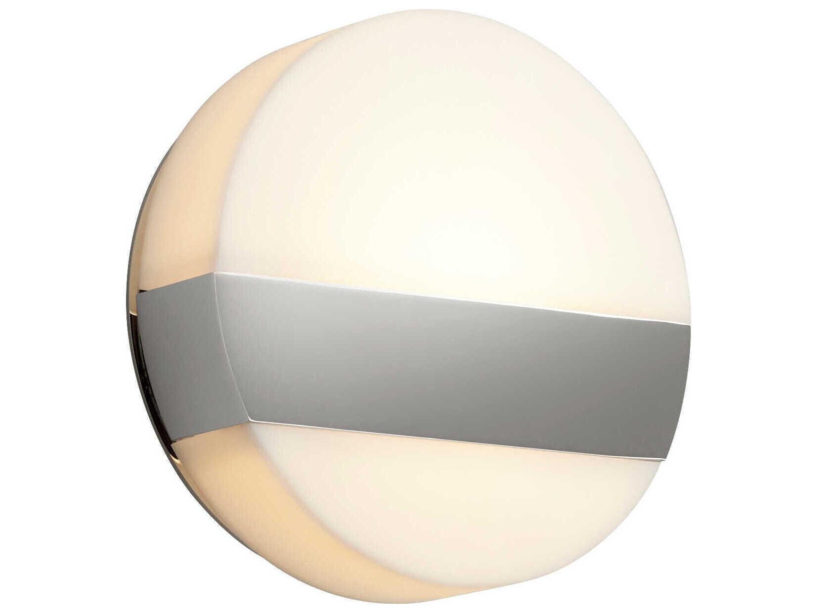 Oxygen by Quorum Aurora 1-Light Polished Nickel Wall Sconce