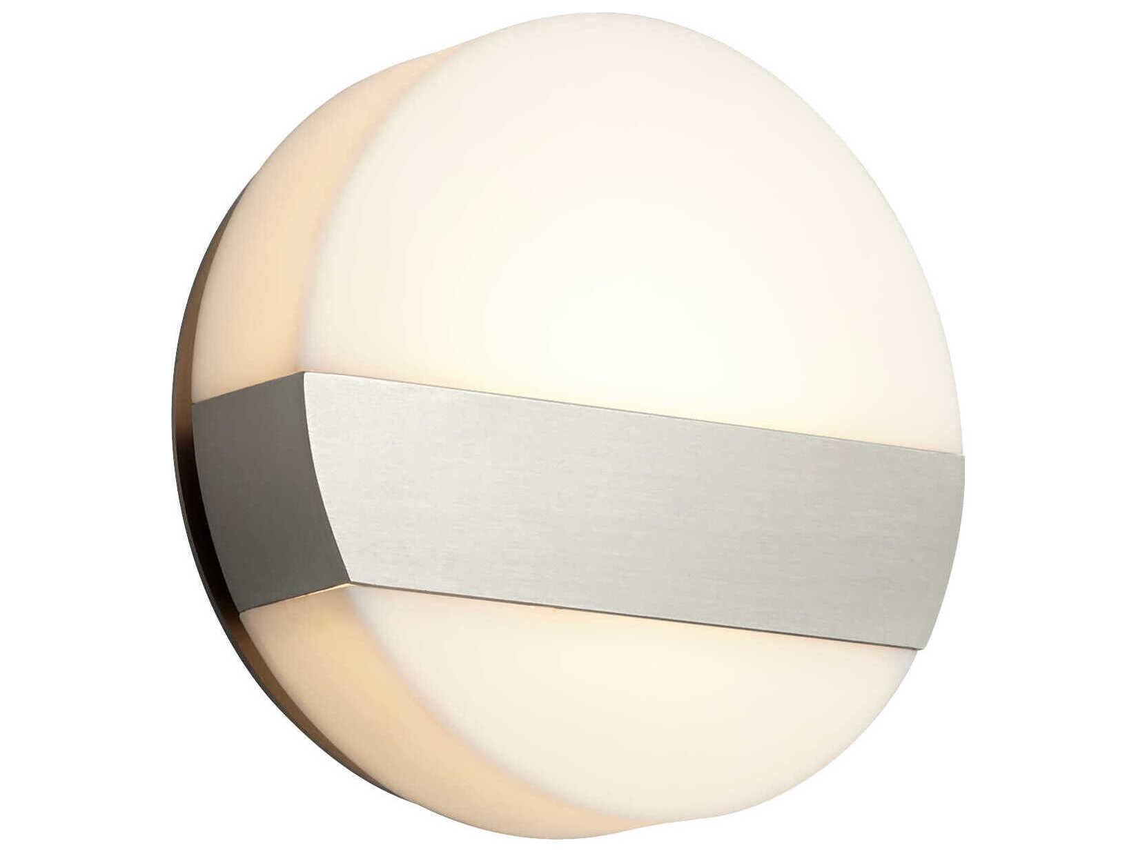 Oxygen by Quorum Aurora 1-Light Satin Nickel Wall Sconce