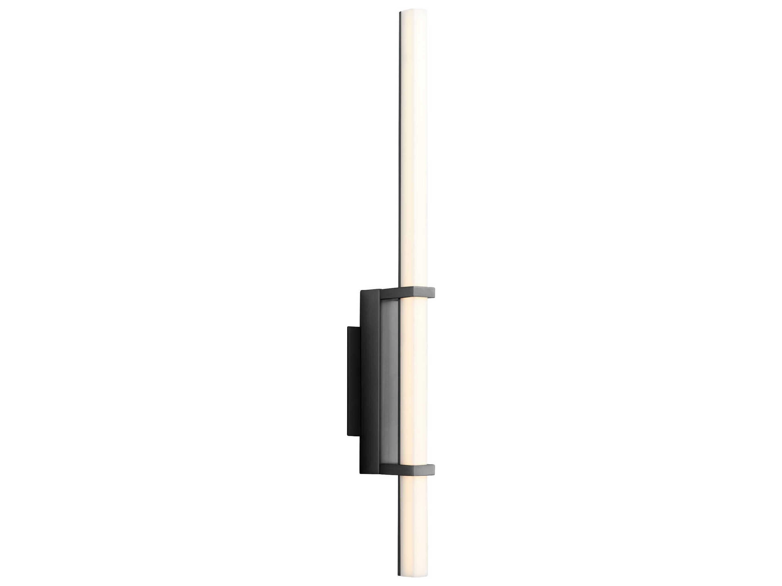 Oxygen by Quorum Wand 1-Light Black Wall Sconce