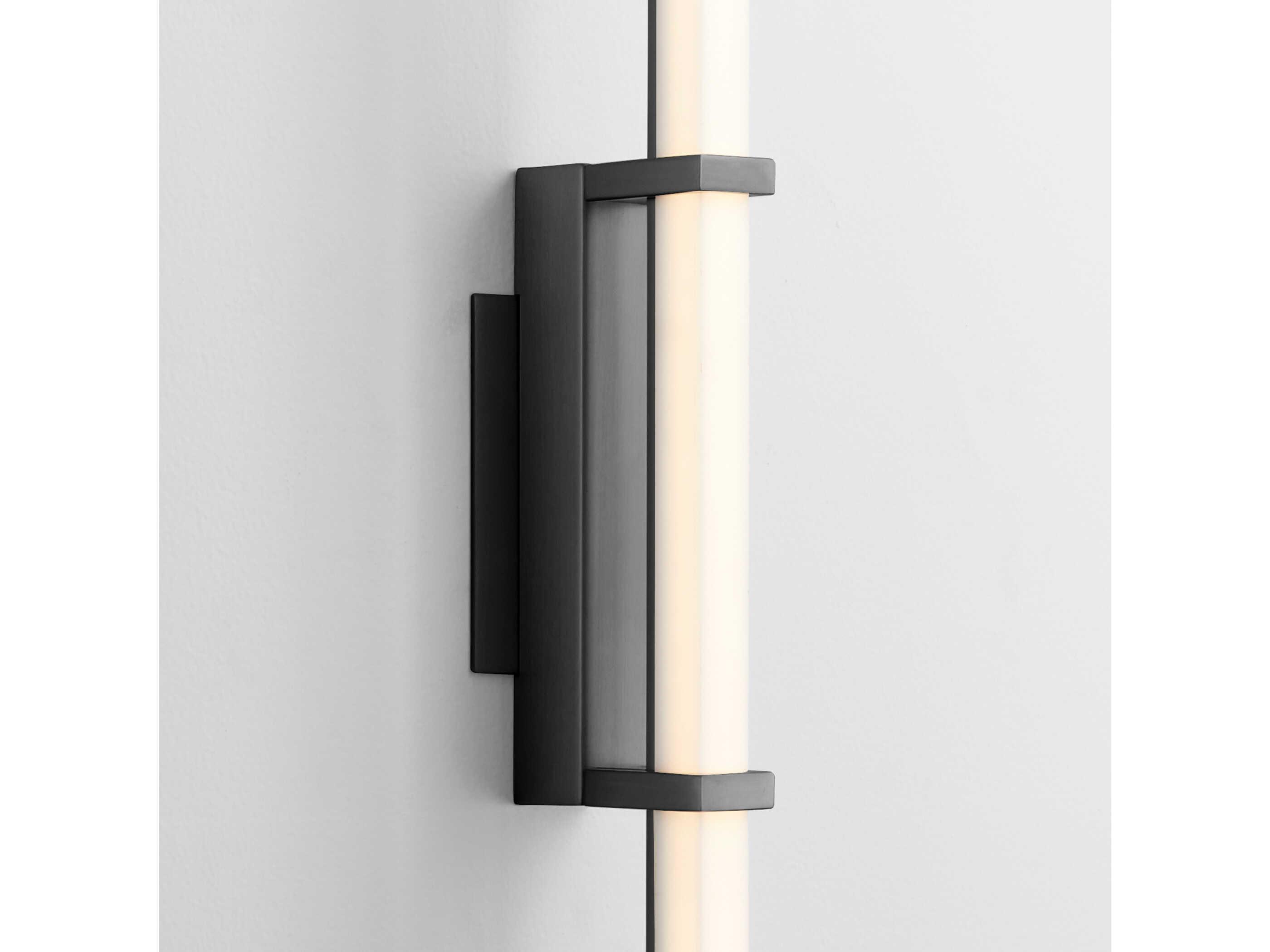 Oxygen by Quorum Wand 1-Light Black Wall Sconce