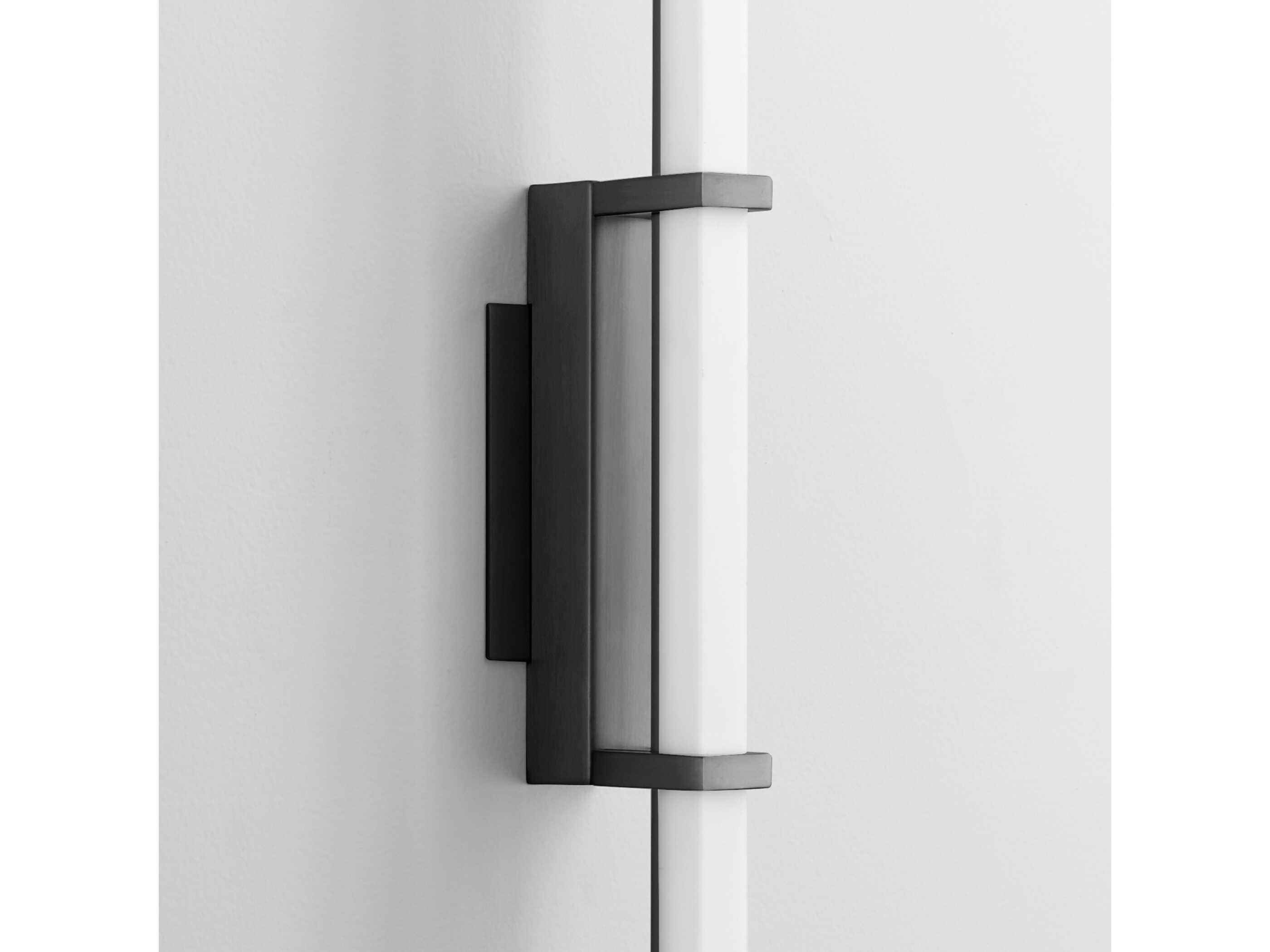 Oxygen by Quorum Wand 1-Light Black Wall Sconce