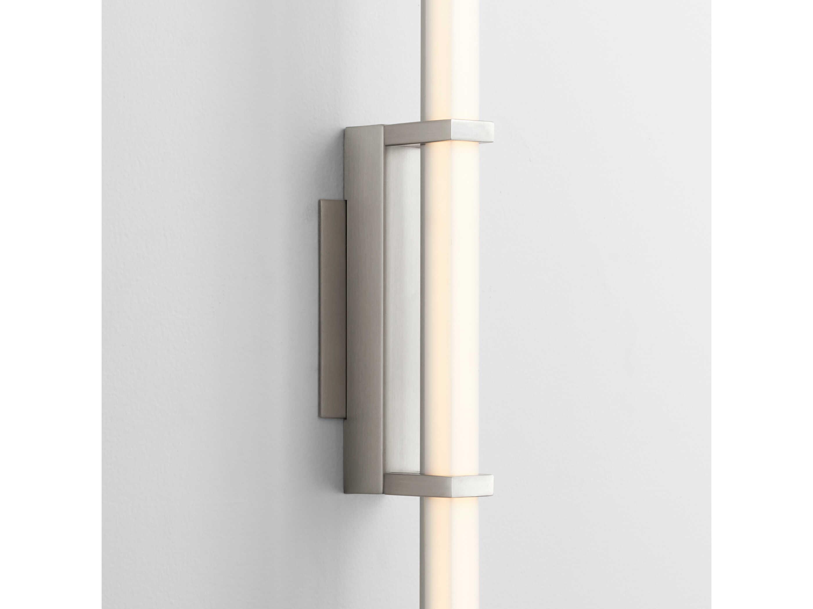 Oxygen by Quorum Wand 1-Light Satin Nickel Wall Sconce