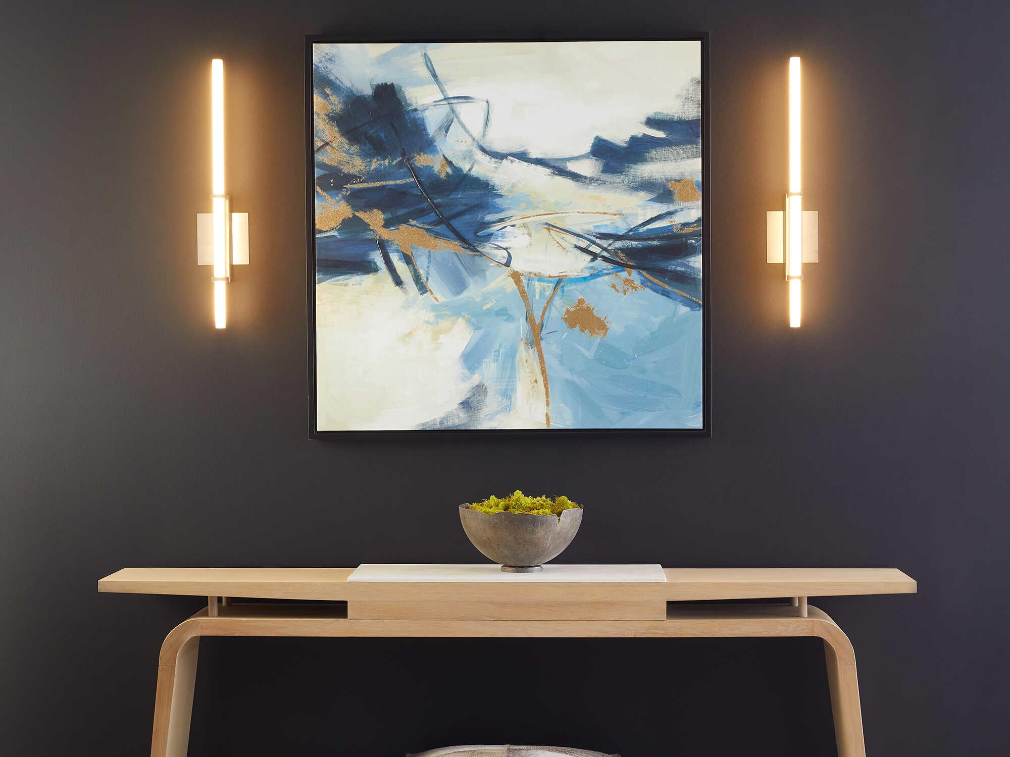 Oxygen by Quorum Wand 1-Light Satin Nickel Wall Sconce