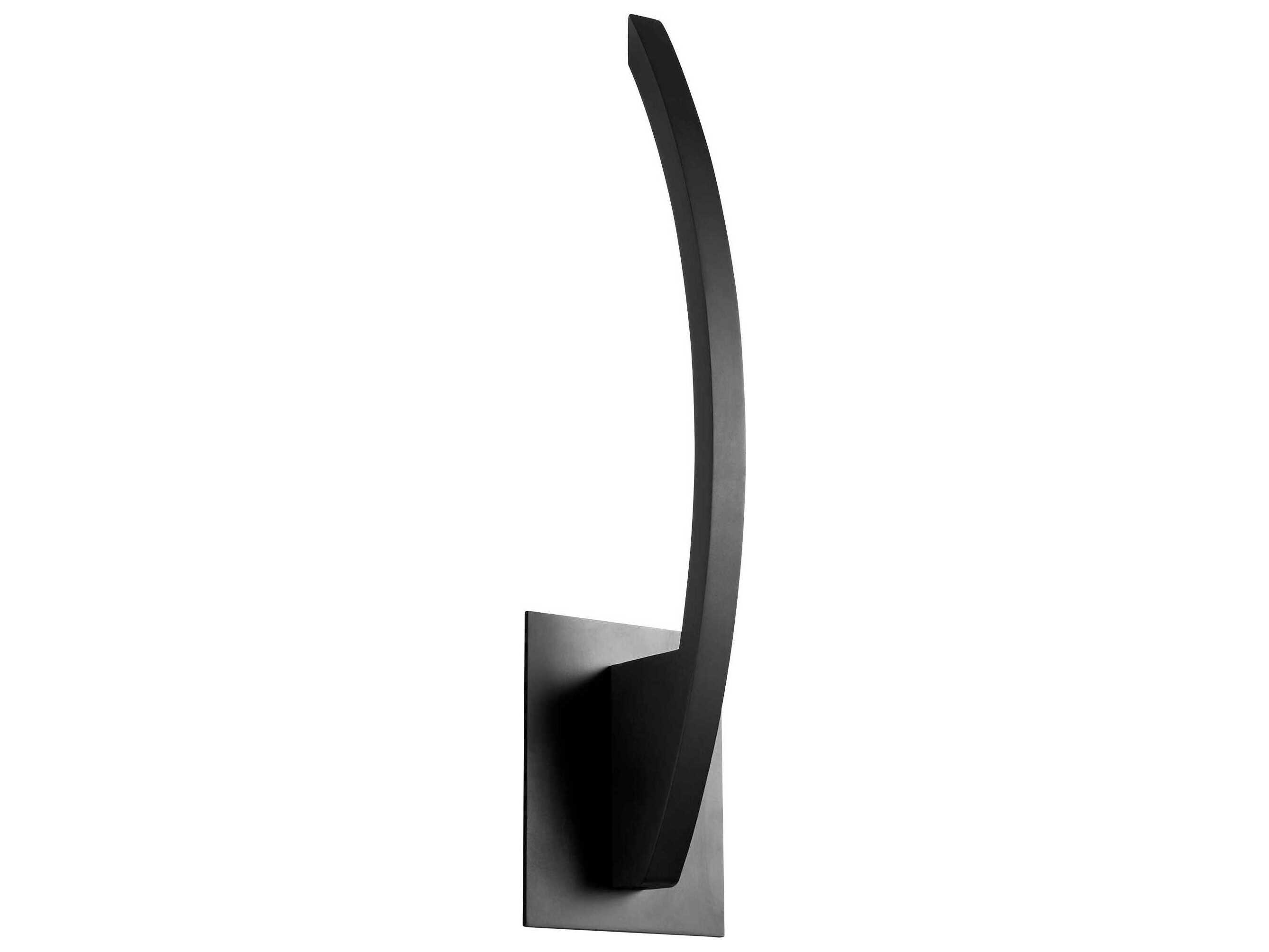 Oxygen by Quorum Bolo 1-Light Black Wall Sconce