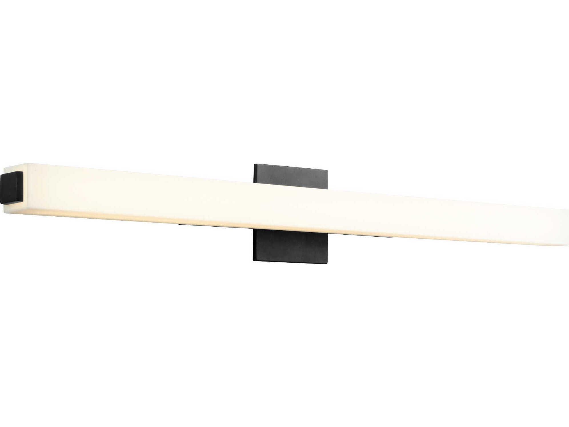 Oxygen by Quorum Adelphi 1-Light Black Vanity Light