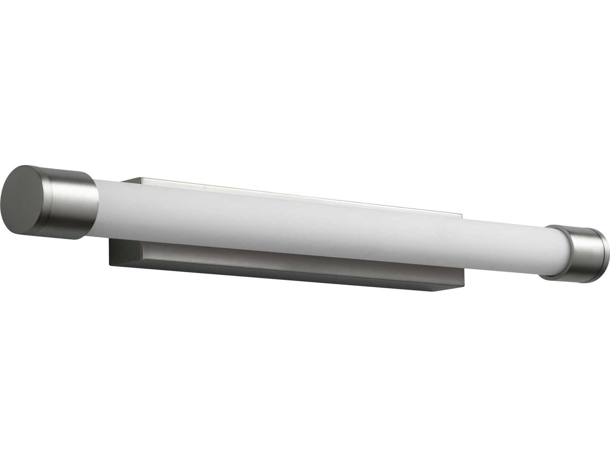 Oxygen by Quorum Zenith-II 1-Light Satin Nickel Vanity Light