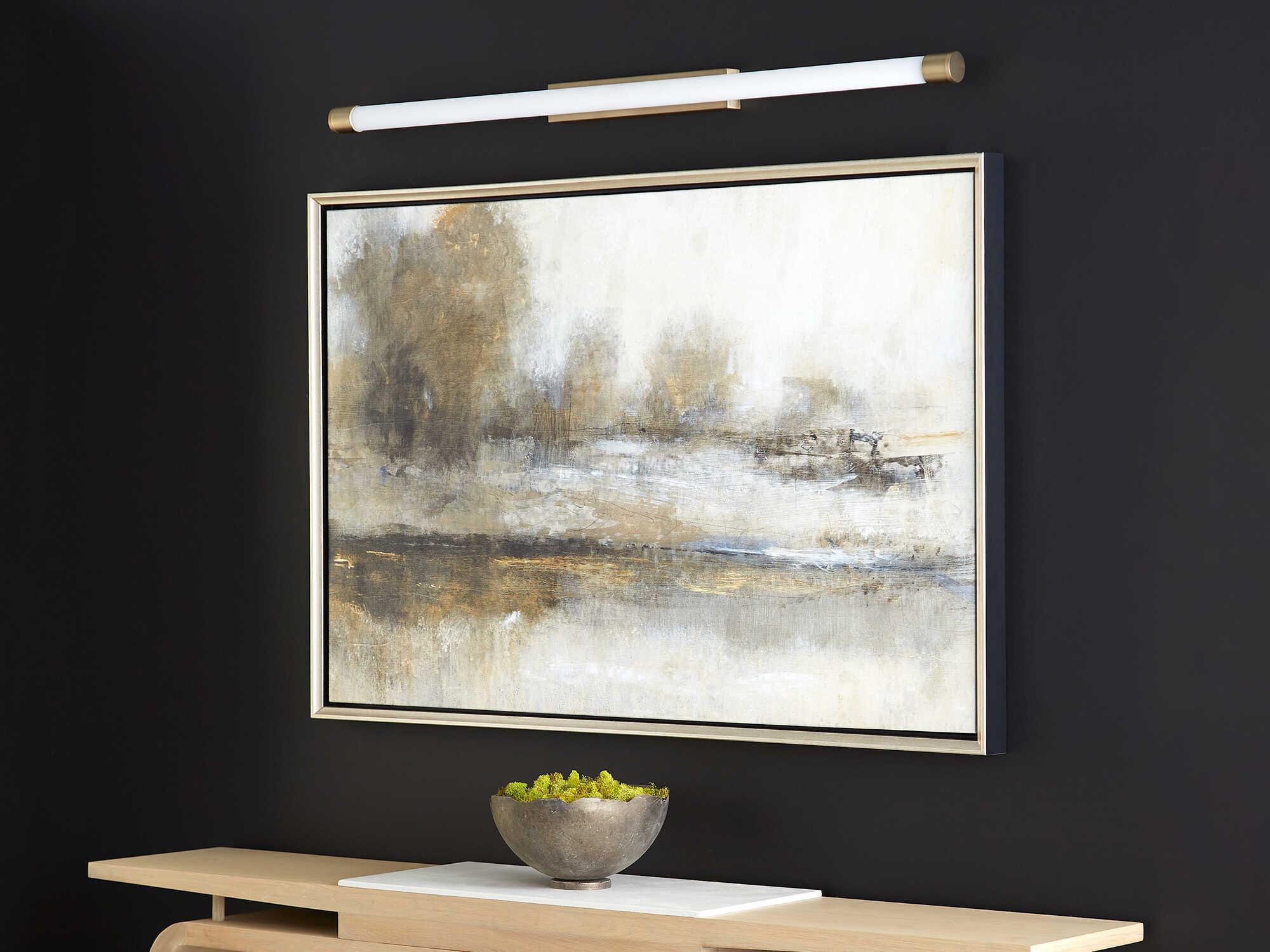 Oxygen by Quorum Zenith-II 2-Light Aged Brass Vanity Light