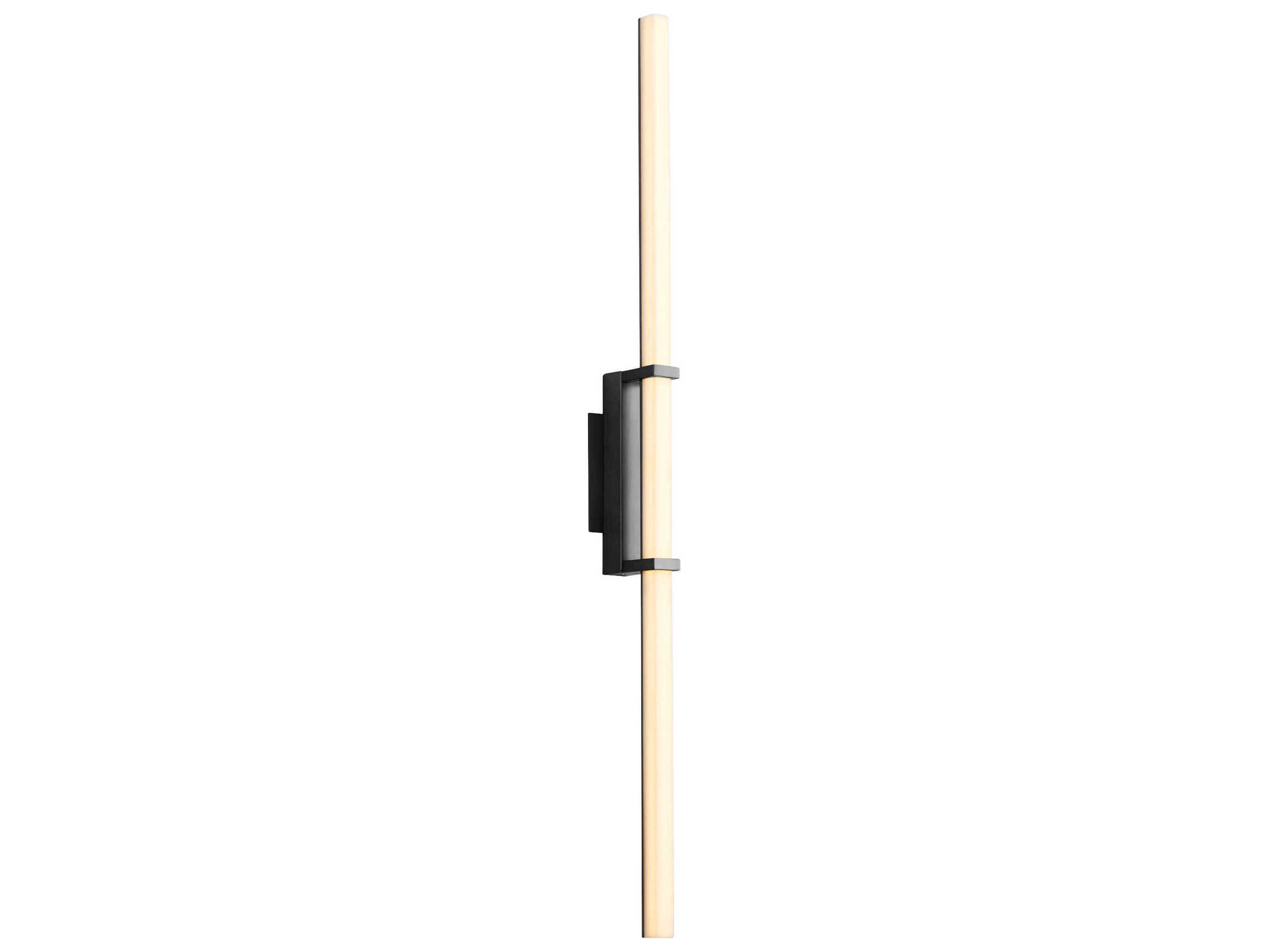 Oxygen by Quorum Wand 1-Light Black Vanity Light