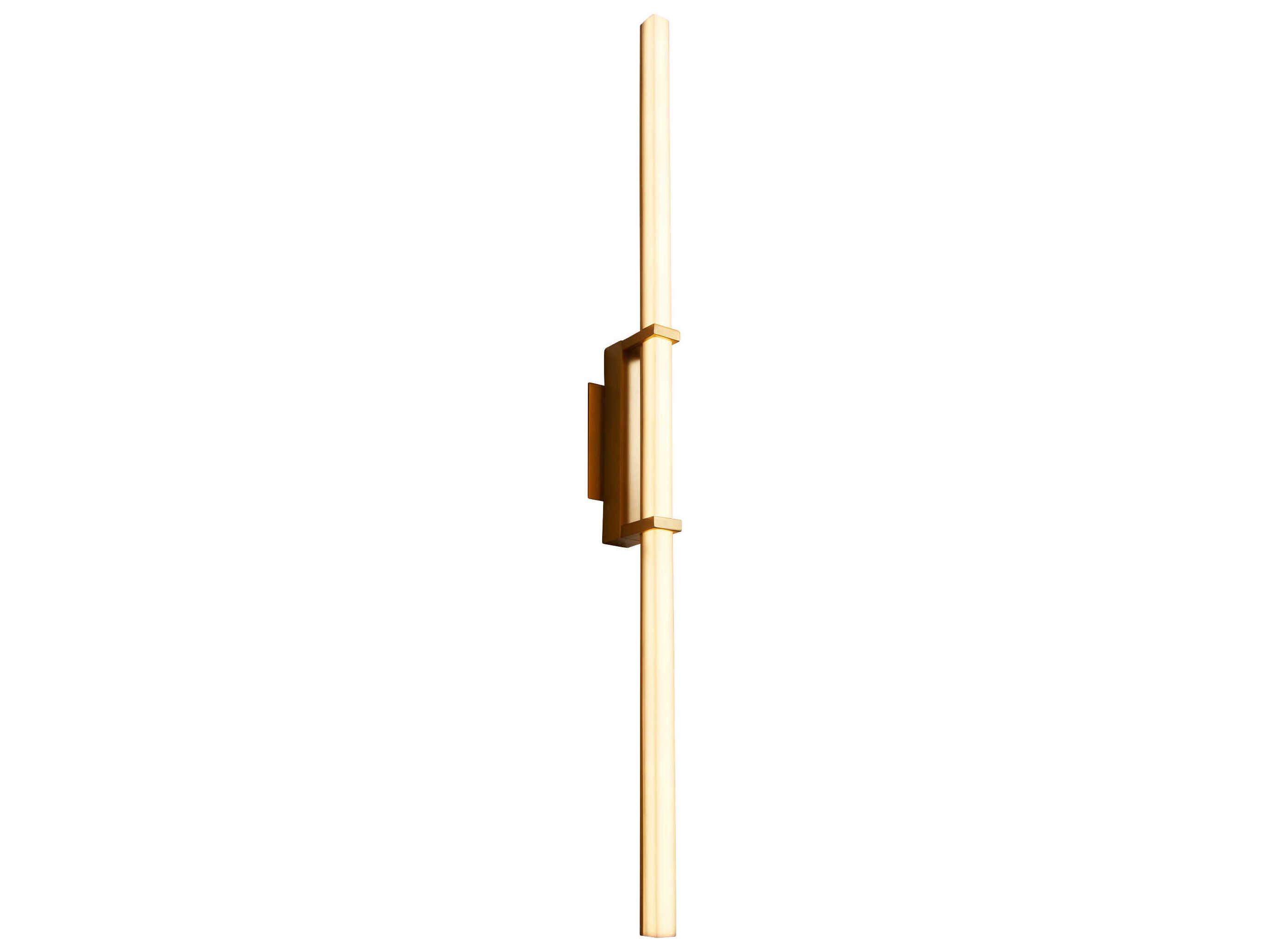Oxygen by Quorum Wand 1-Light Aged Brass Vanity Light