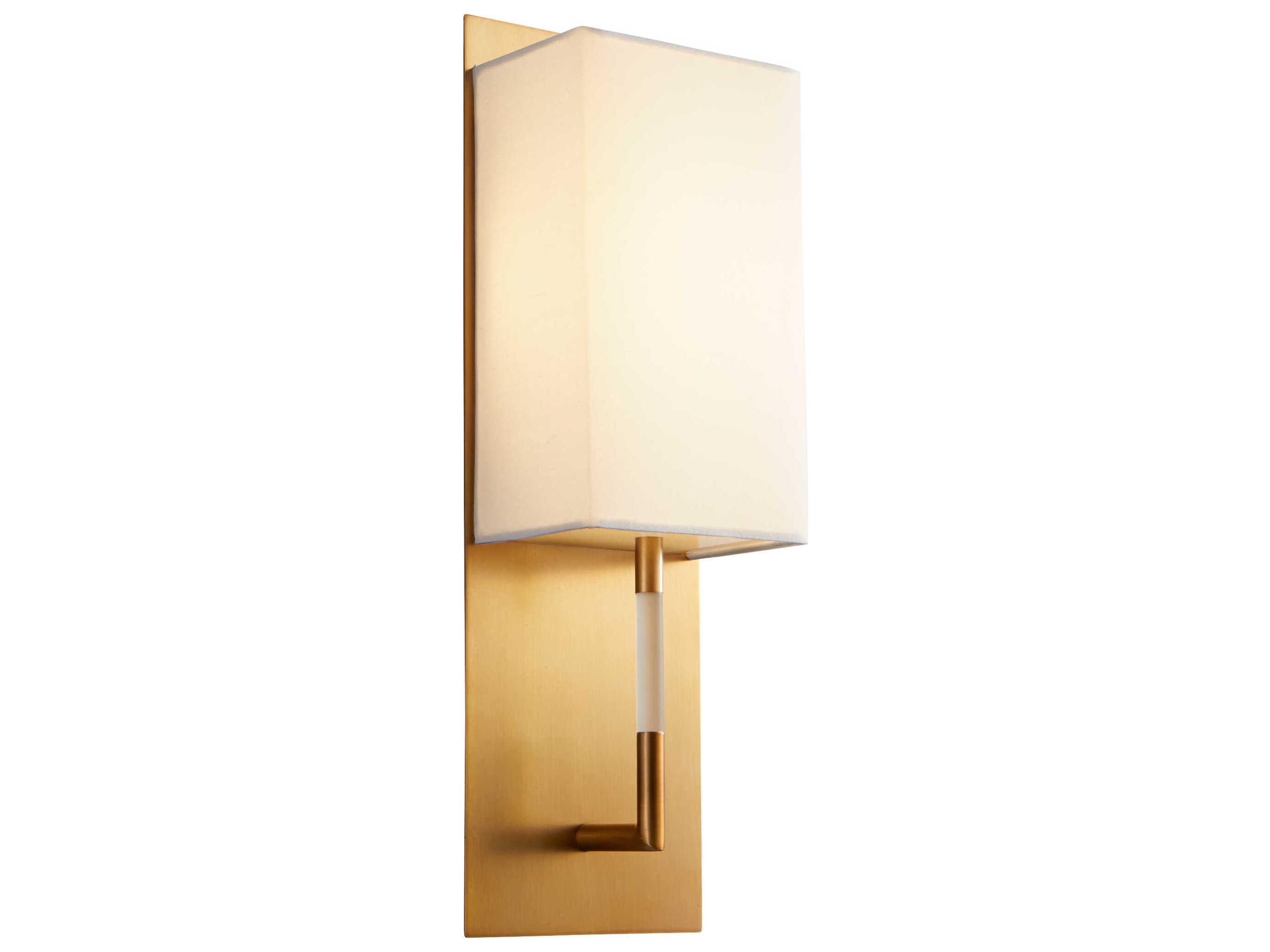 Oxygen by Quorum Epoch 1-Light Aged Brass Wall Sconce