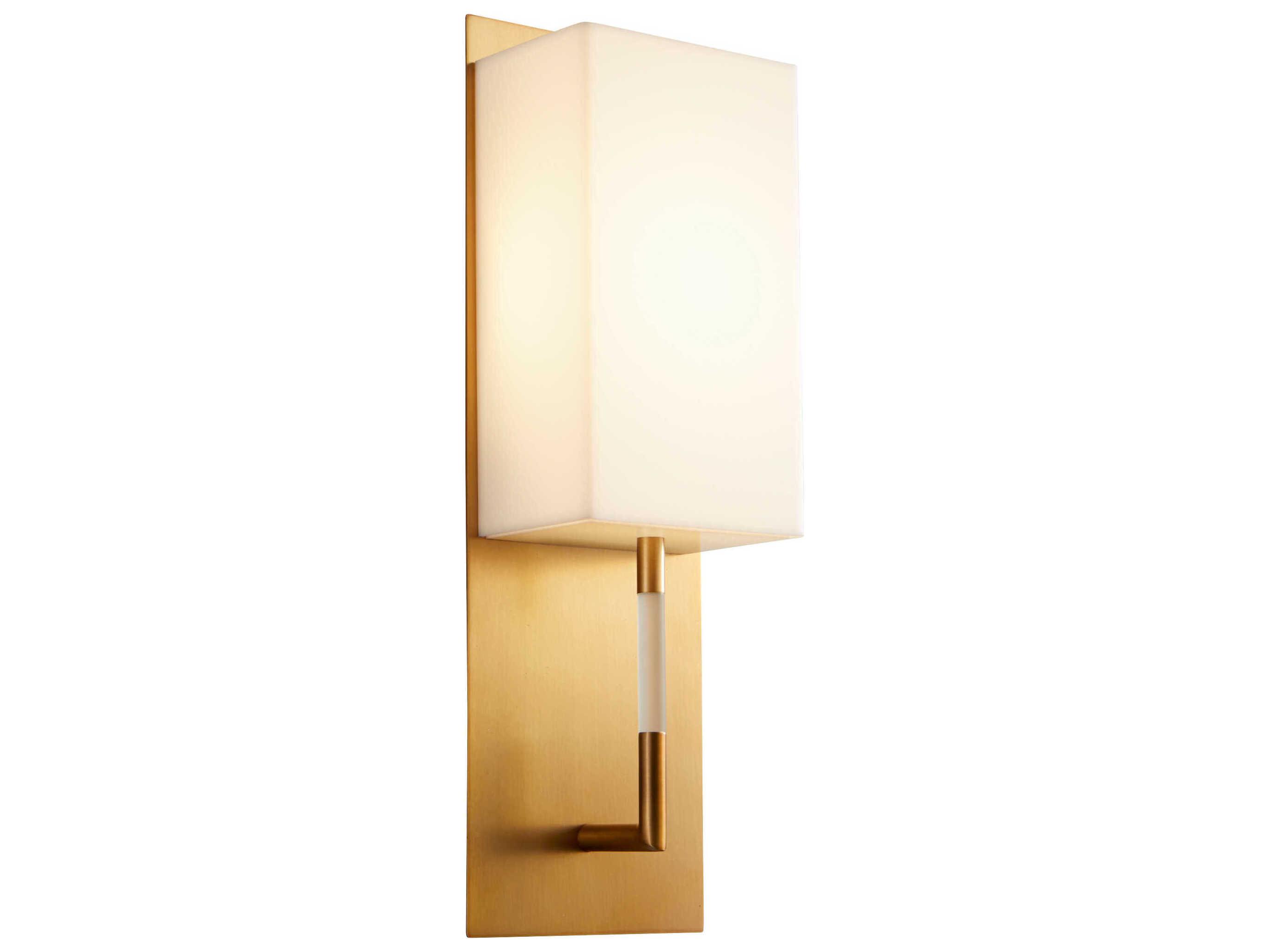 Oxygen by Quorum Epoch 1-Light Aged Brass Wall Sconce