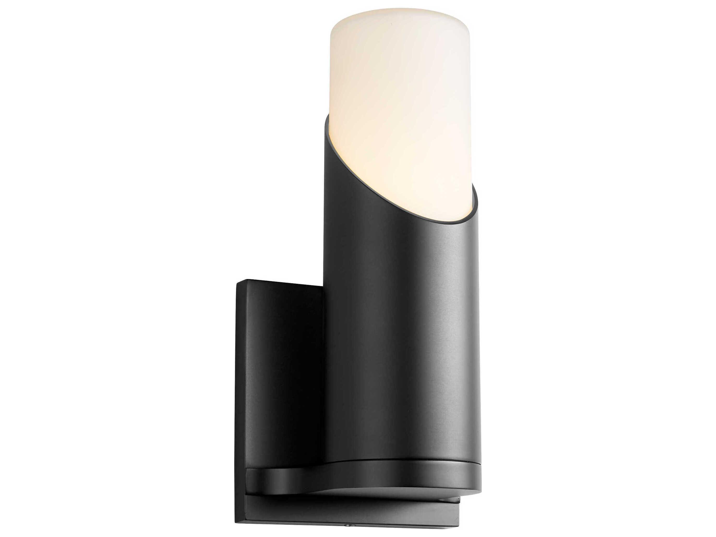 Oxygen by Quorum Ellipse 1-Light Black Wall Sconce