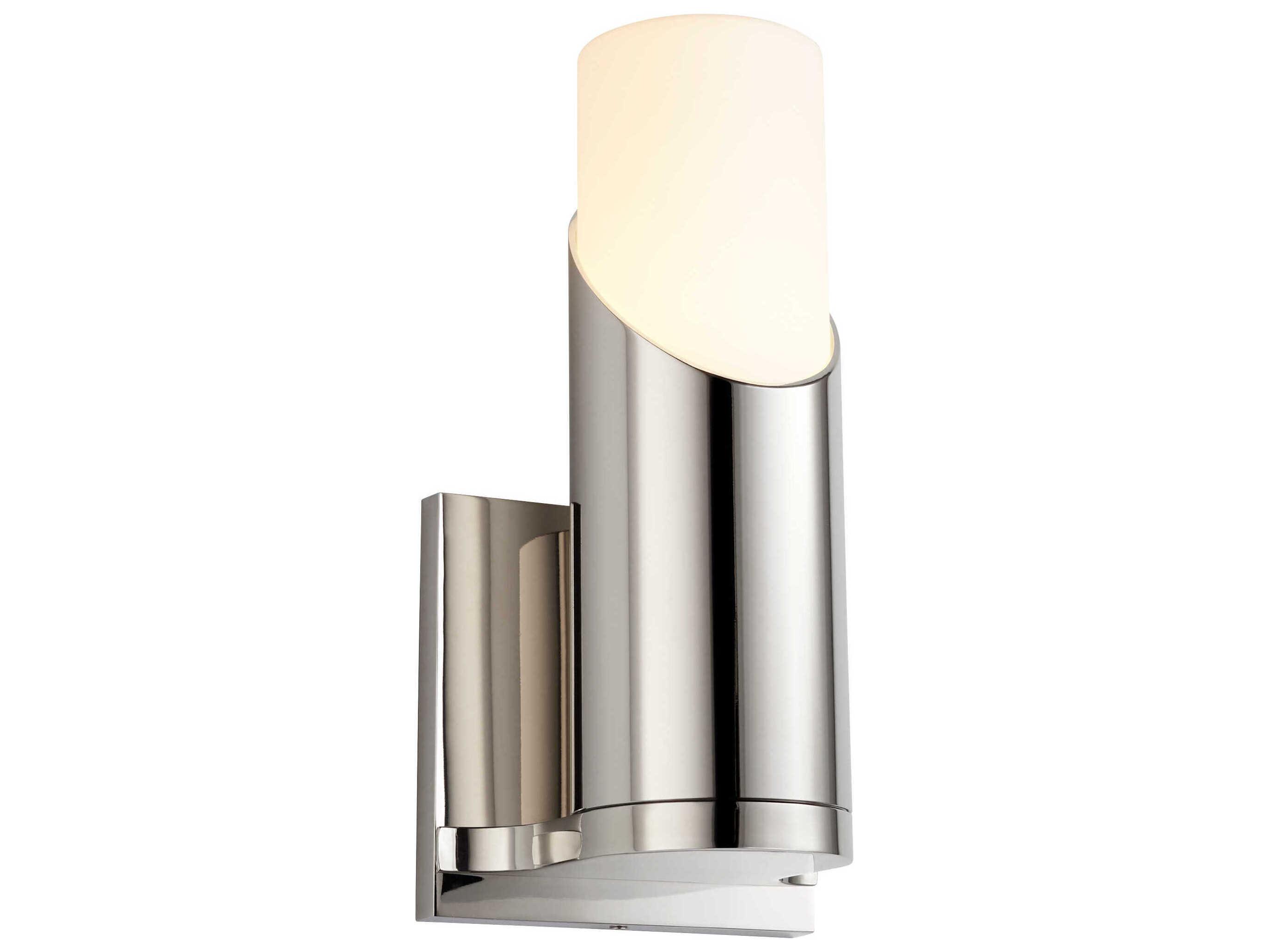 Oxygen by Quorum Ellipse 1-Light Polished Nickel Wall Sconce