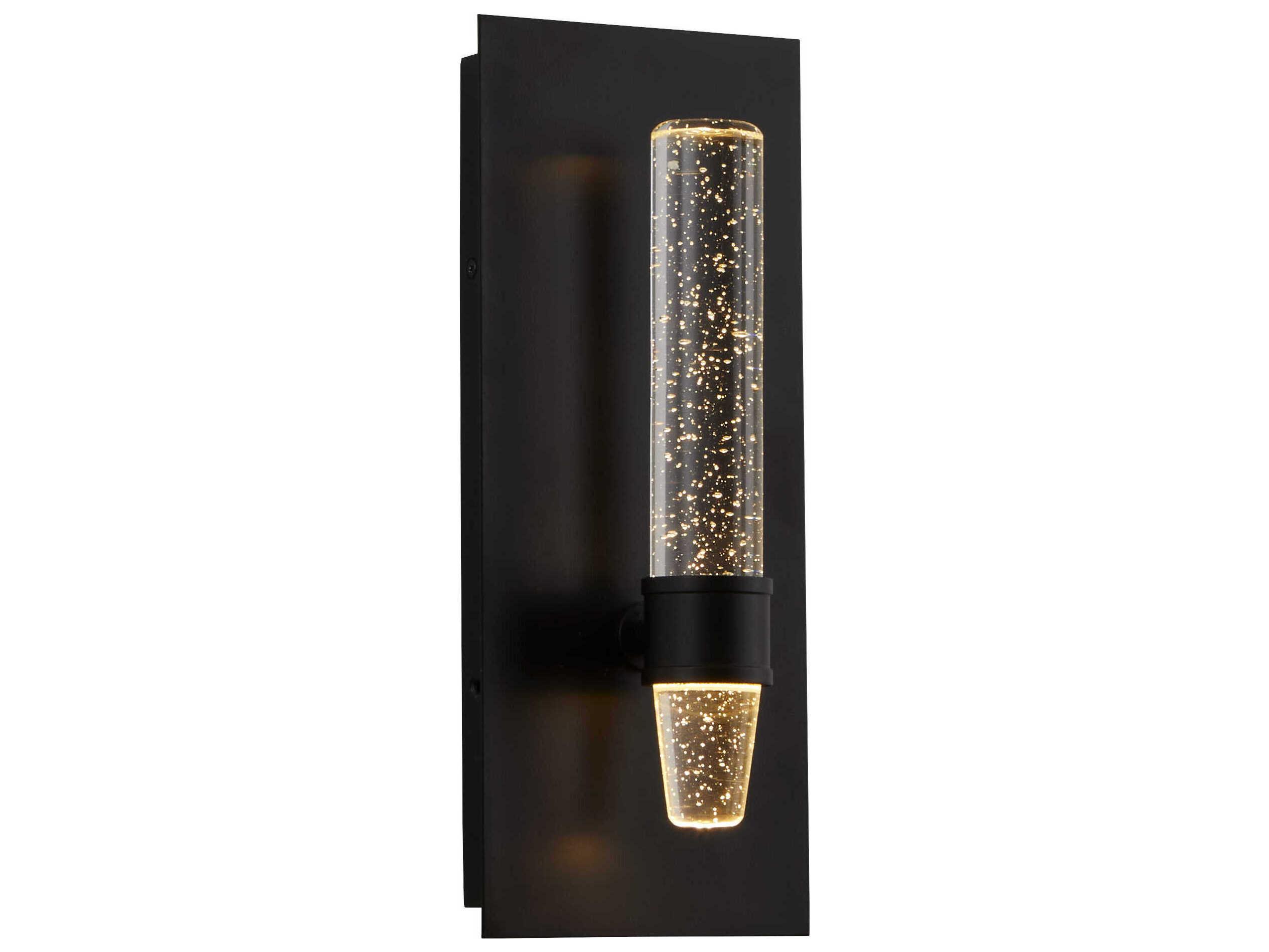 Oxygen by Quorum Ethos 1-Light Black Wall Sconce