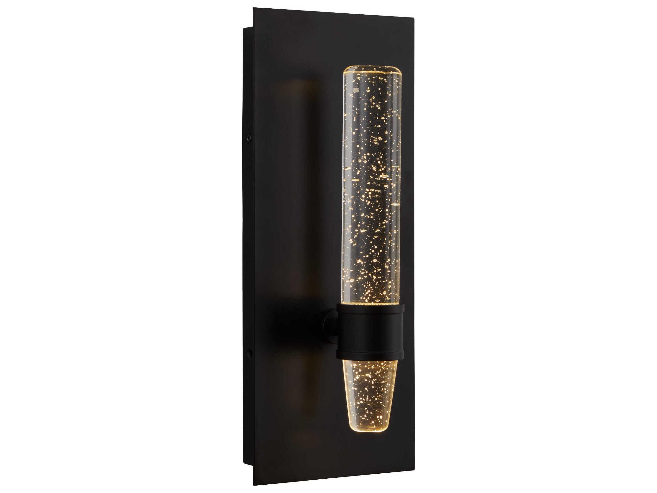 Oxygen by Quorum Ethos 1-Light Black Wall Sconce