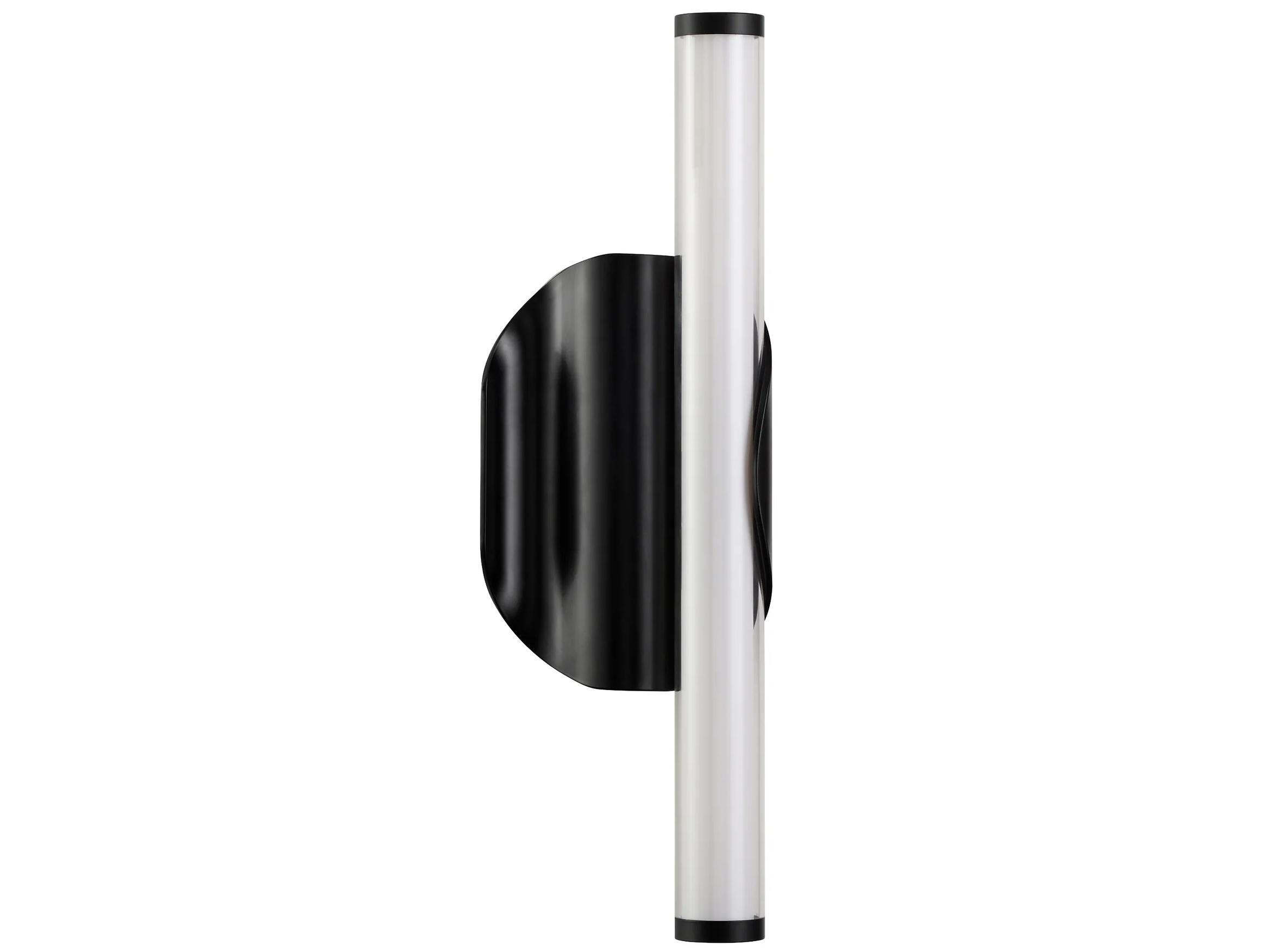 Oxygen by Quorum Ola 1-Light Black Wall Sconce