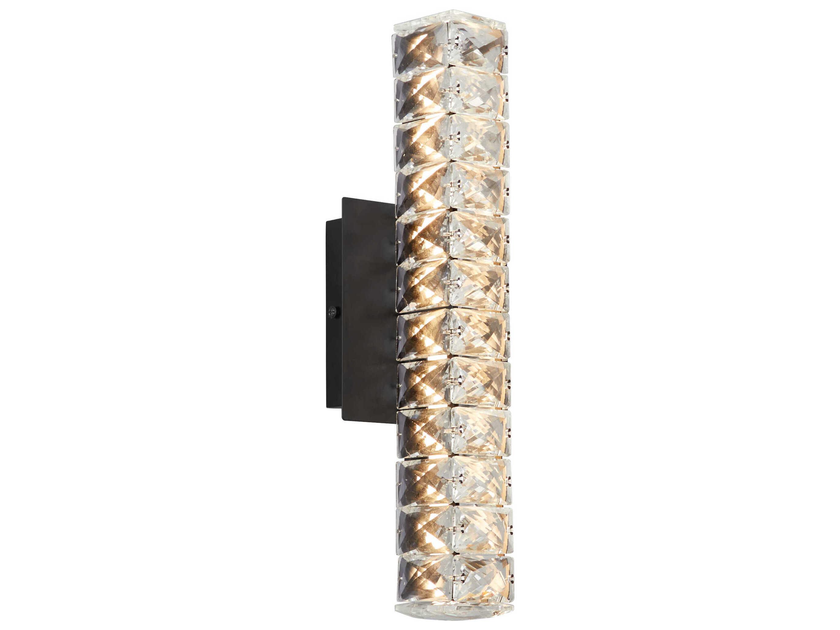 Oxygen by Quorum Elan 1-Light Black Wall Sconce
