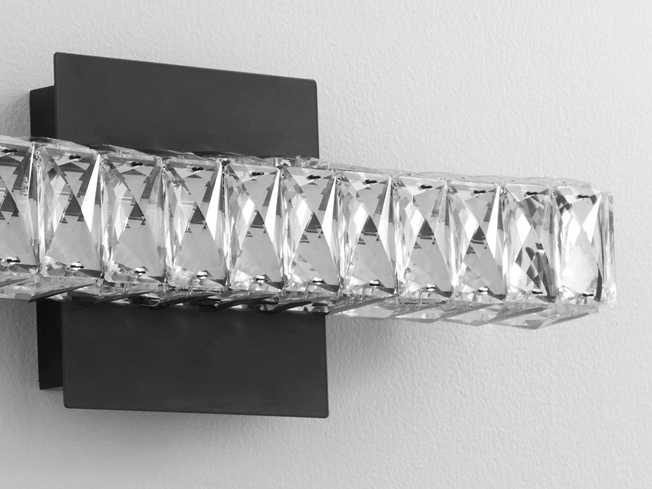 Oxygen by Quorum Elan 1-Light Black Wall Sconce