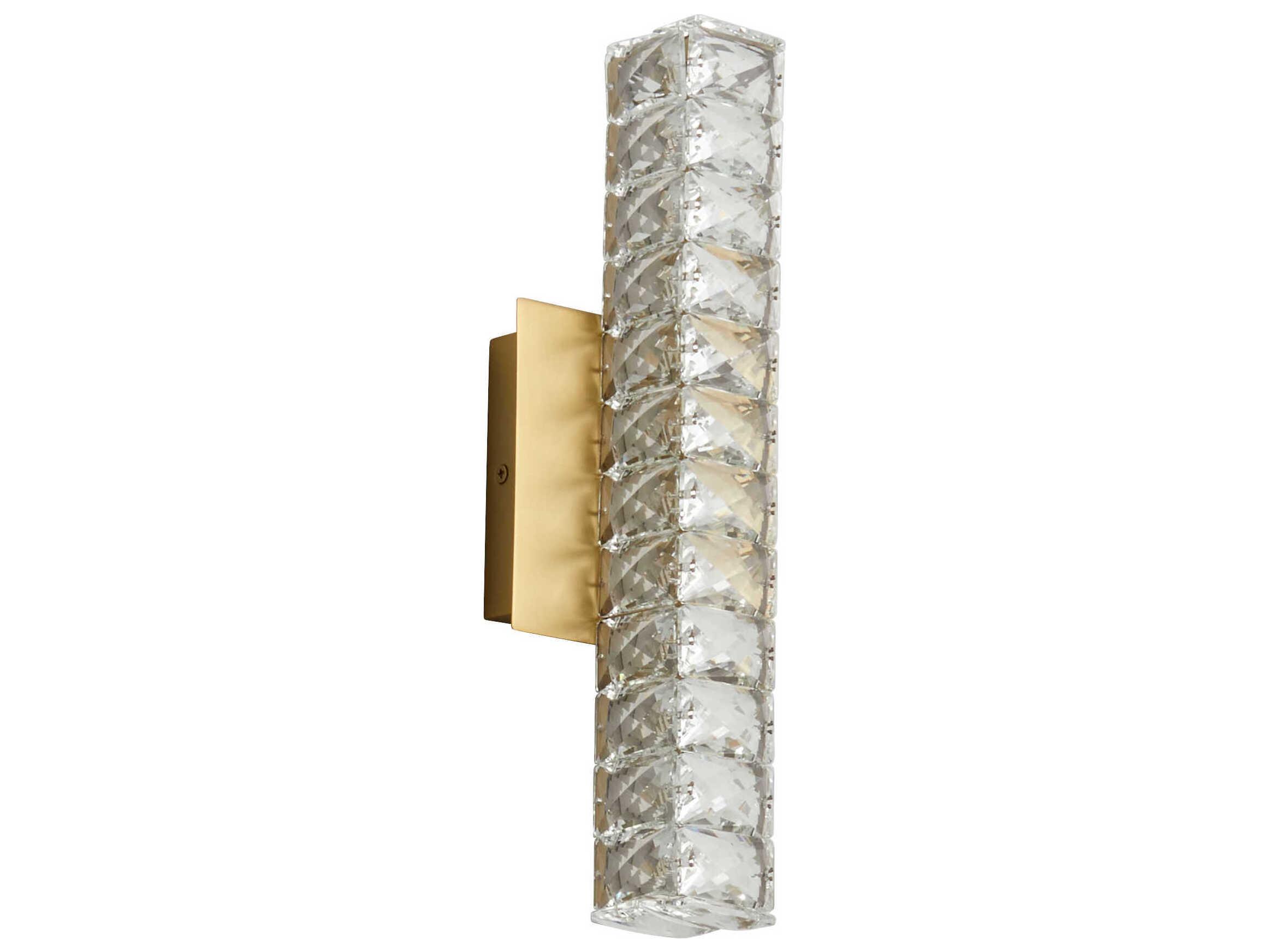 Oxygen by Quorum Elan 1-Light Aged Brass Wall Sconce
