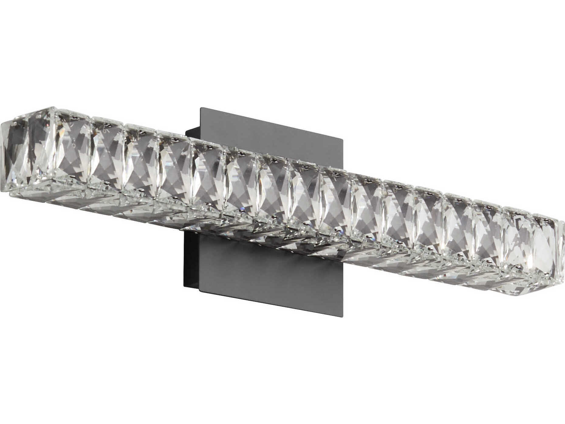 Oxygen by Quorum Elan 1-Light Black Vanity Light