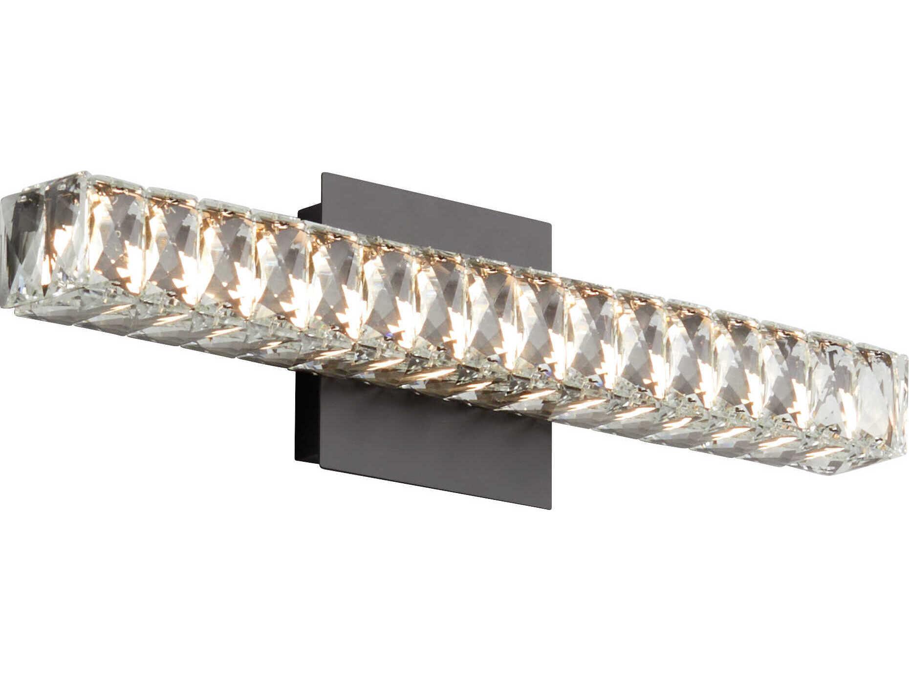 Oxygen by Quorum Elan 1-Light Black Vanity Light