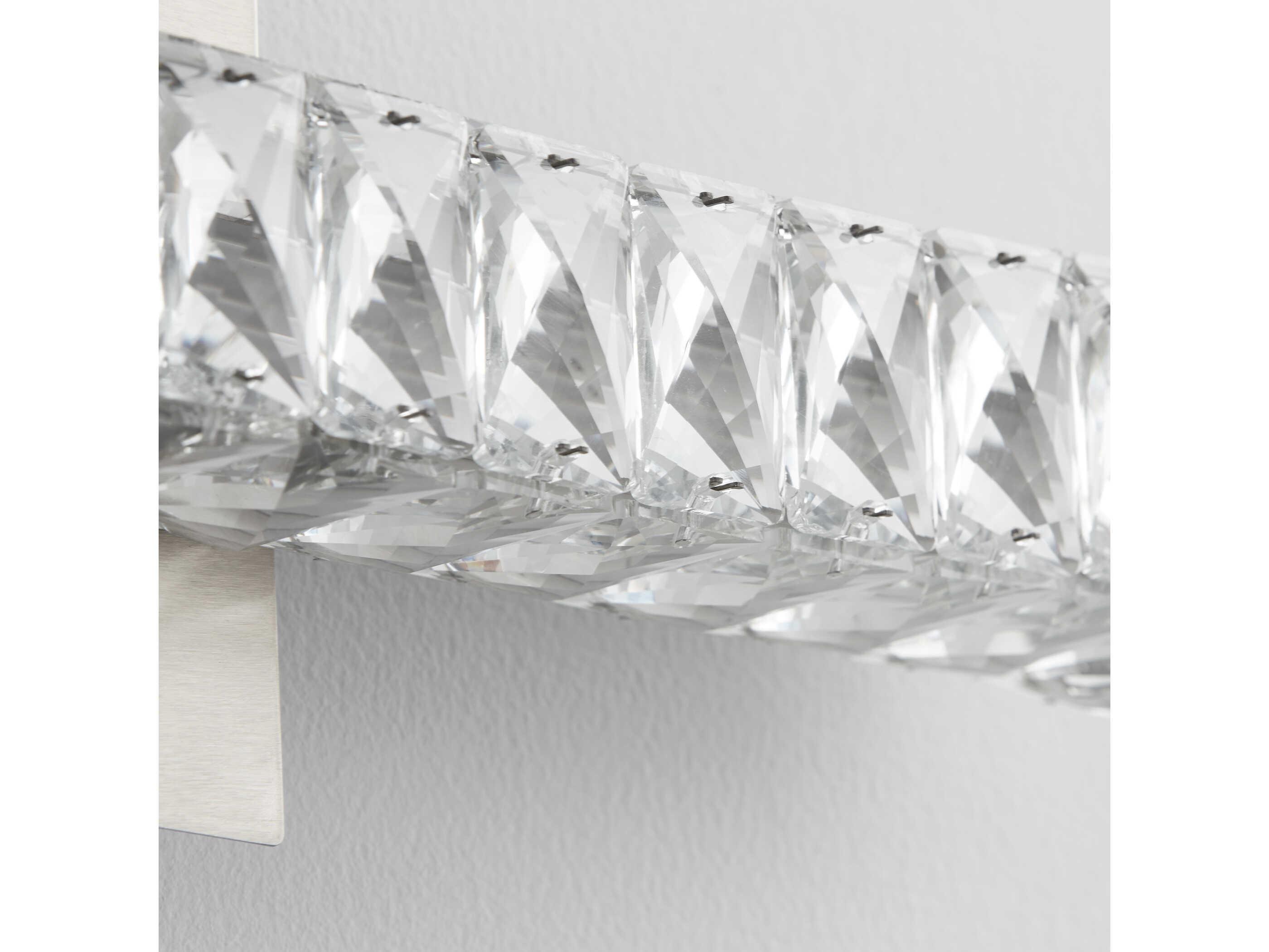 Oxygen by Quorum Elan 1-Light Satin Nickel Vanity Light