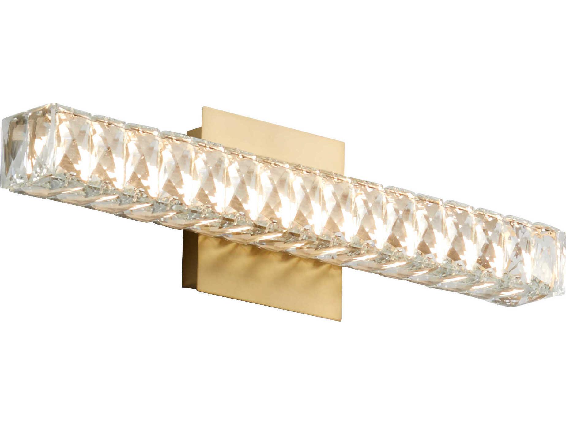 Oxygen by Quorum Elan 1-Light Aged Brass Vanity Light