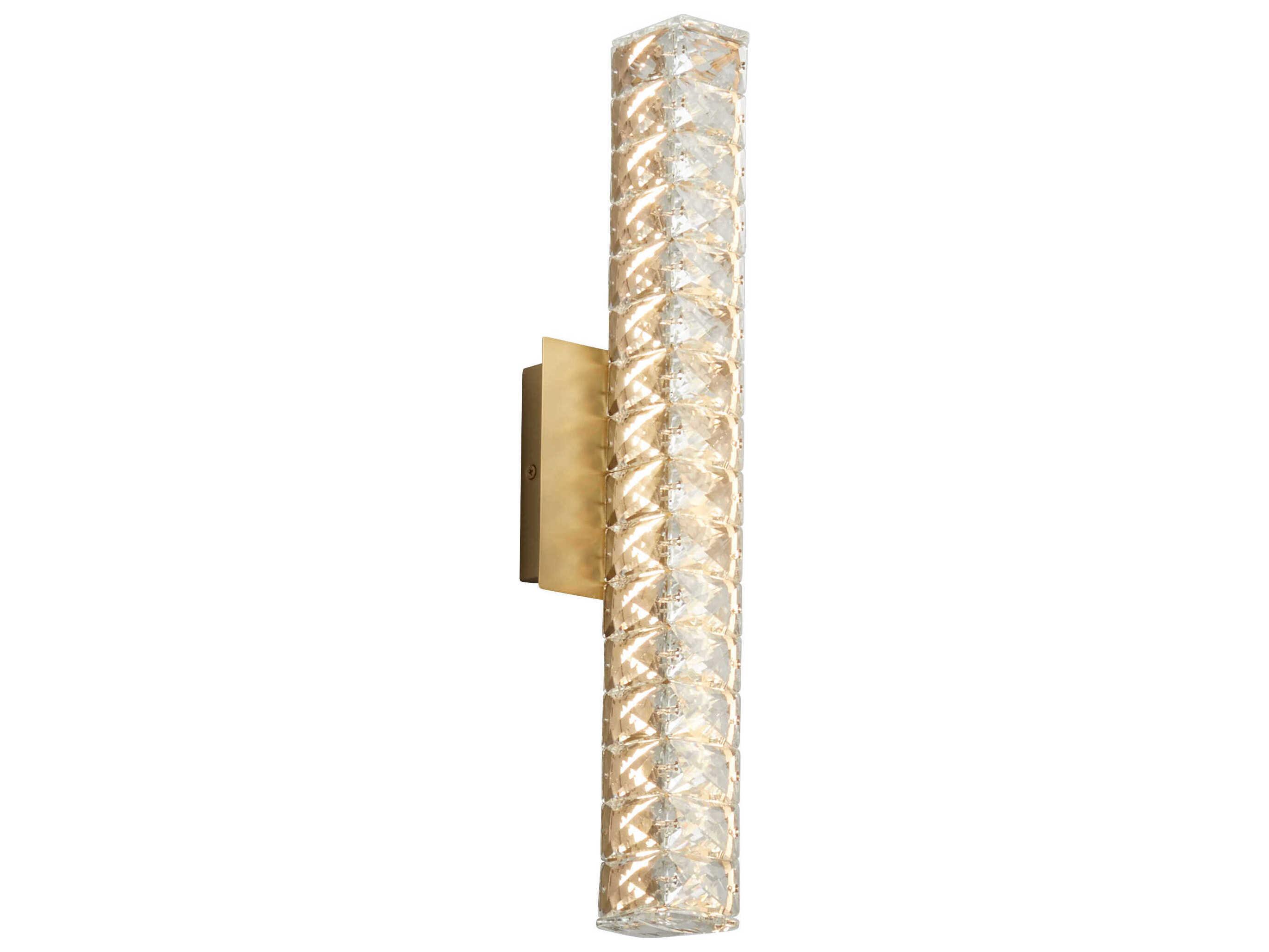 Oxygen by Quorum Elan 1-Light Aged Brass Vanity Light