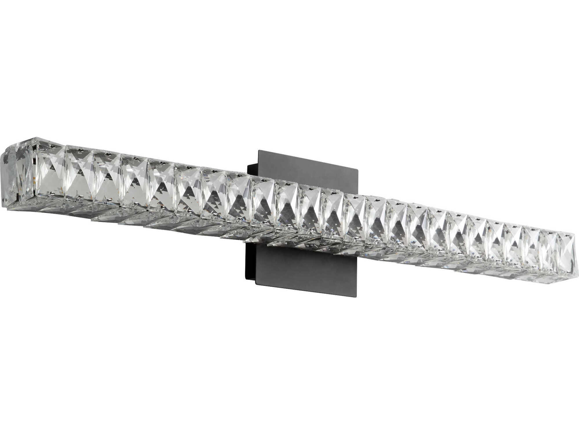 Oxygen by Quorum Elan 2-Light Black Vanity Light