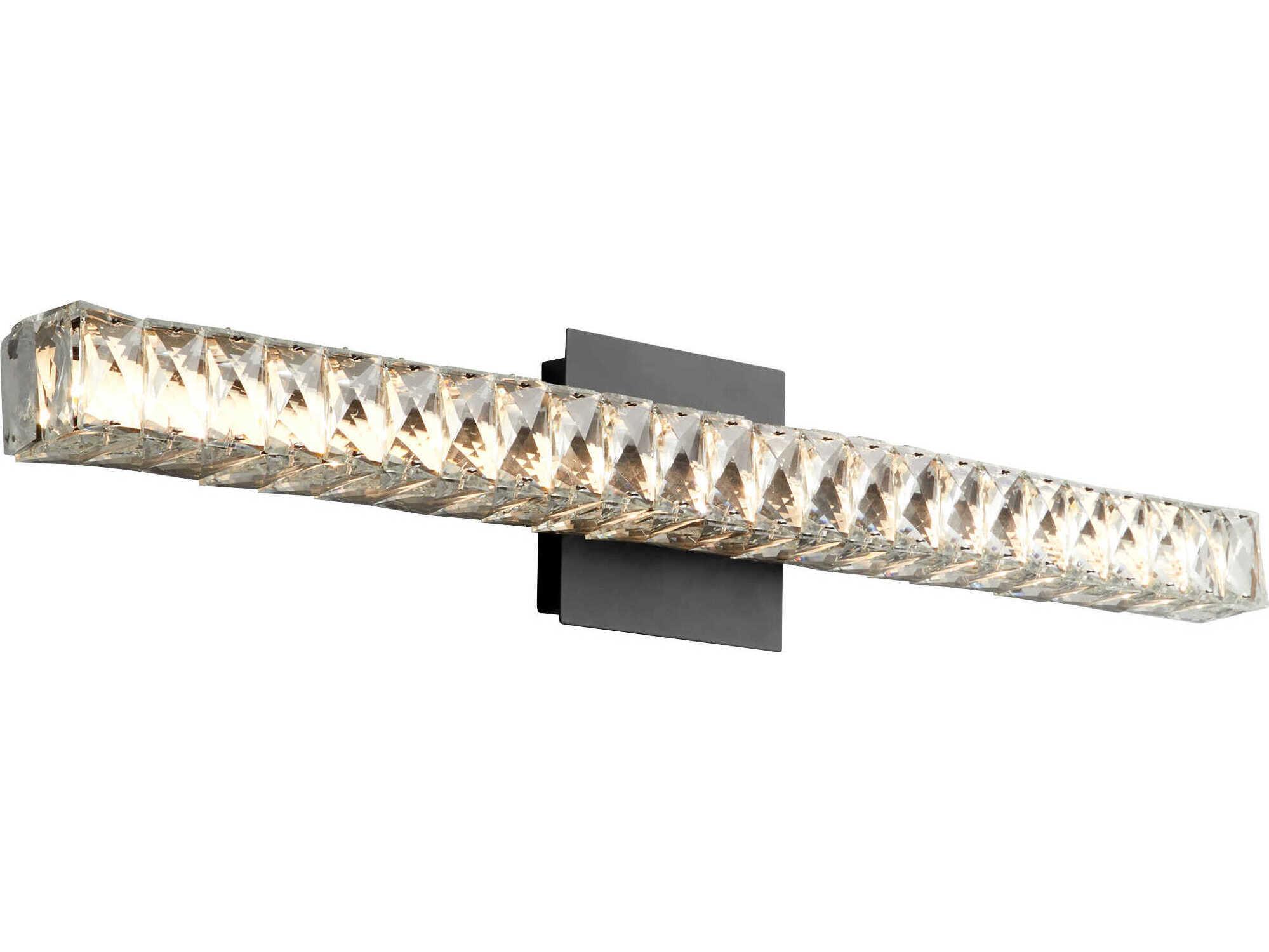 Oxygen by Quorum Elan 2-Light Black Vanity Light