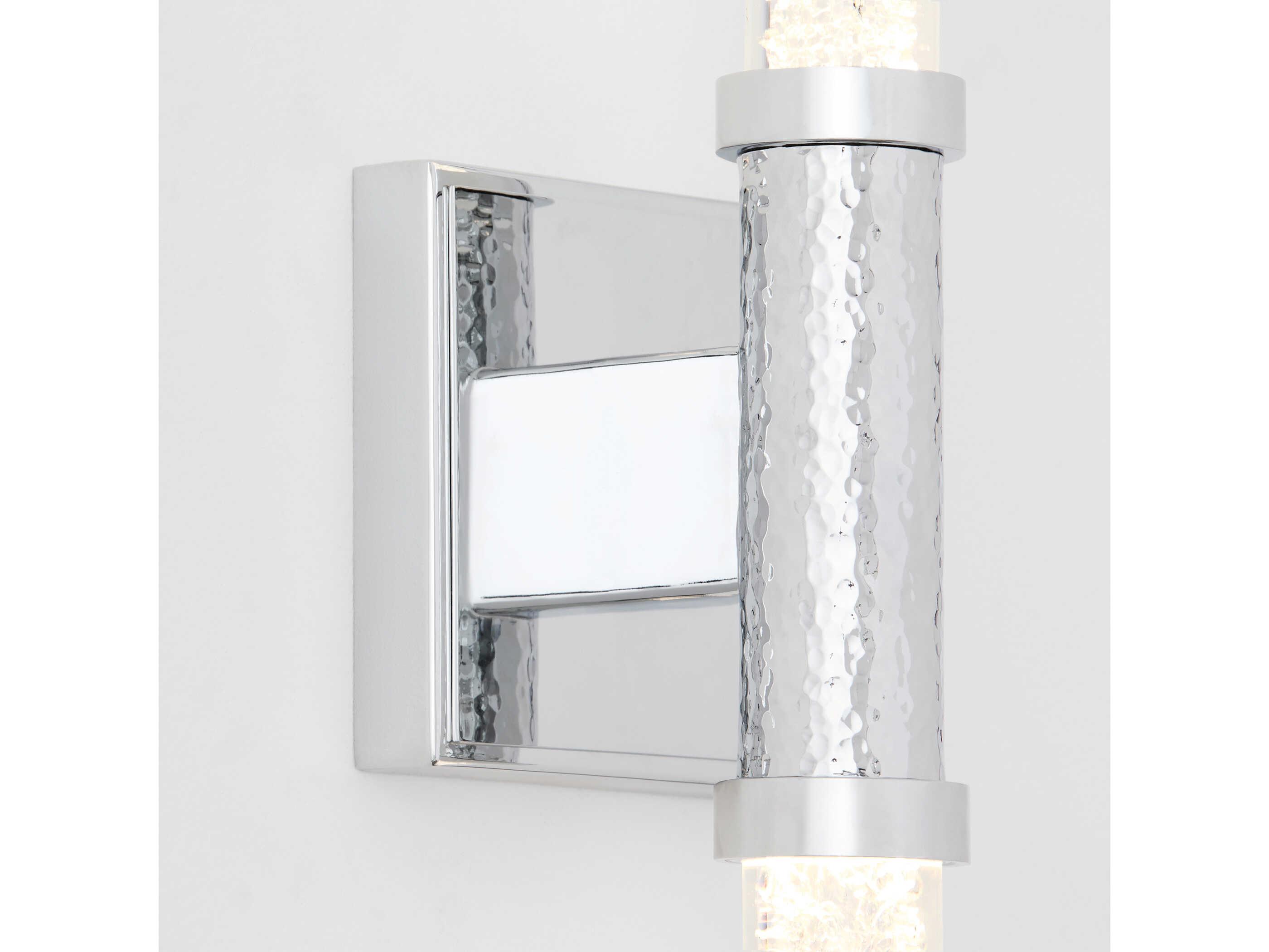 Oxygen by Quorum Monet 2-Light Polished Chrome Wall Sconce