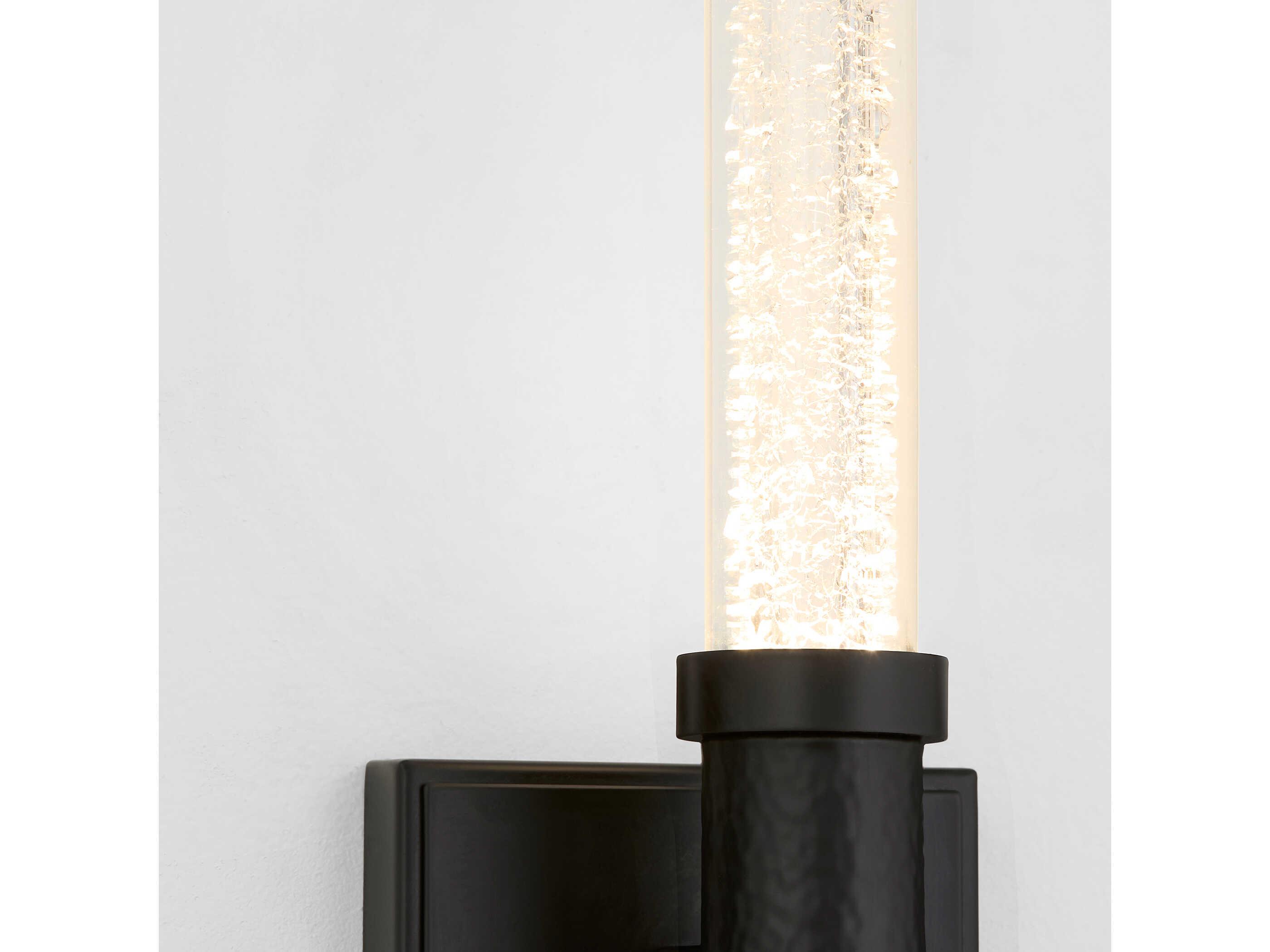Oxygen by Quorum Monet 2-Light Black Wall Sconce