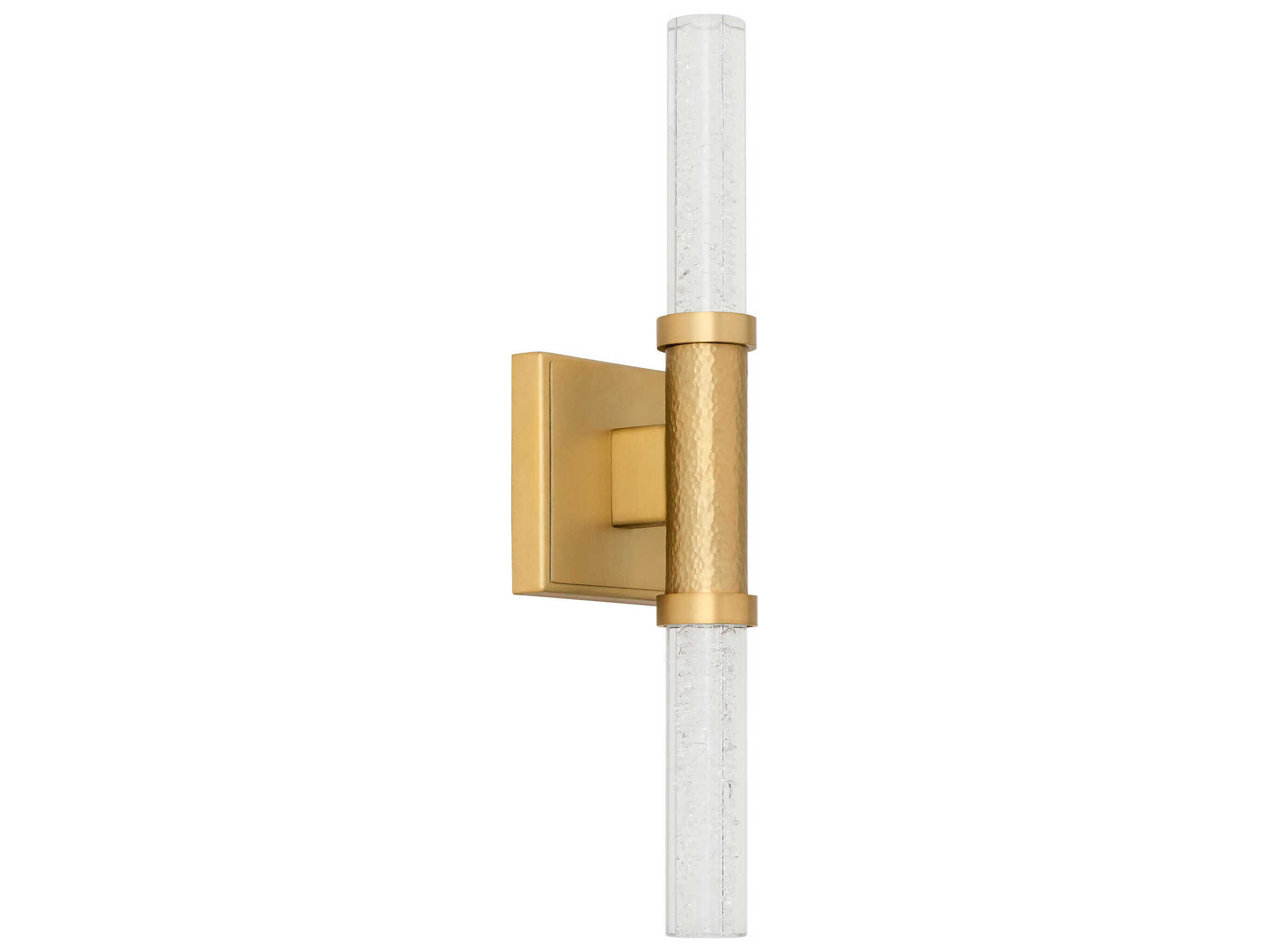 Oxygen by Quorum Monet 2-Light Aged Brass Wall Sconce