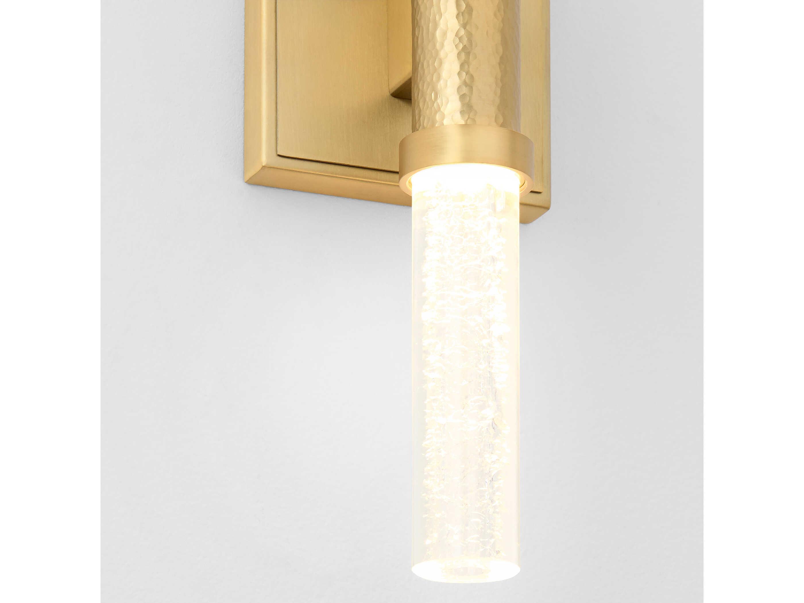 Oxygen by Quorum Monet 2-Light Aged Brass Wall Sconce