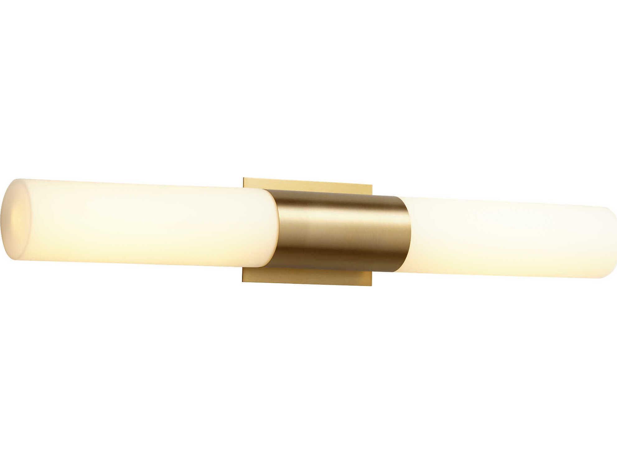 Oxygen by Quorum Magnum 2-Light Aged Brass Vanity Light