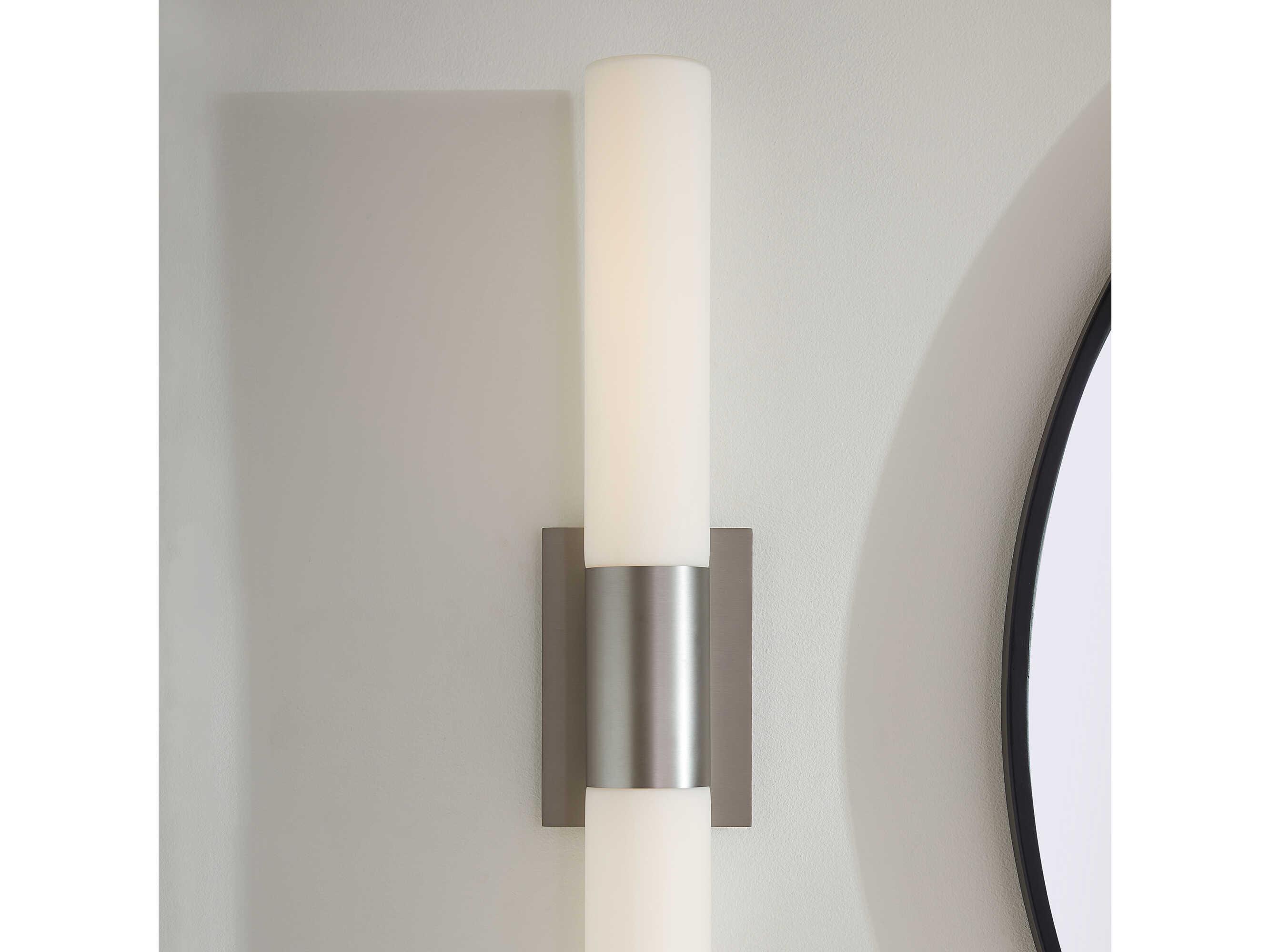 Oxygen by Quorum Magneta 2-Light Satin Nickel Vanity Light