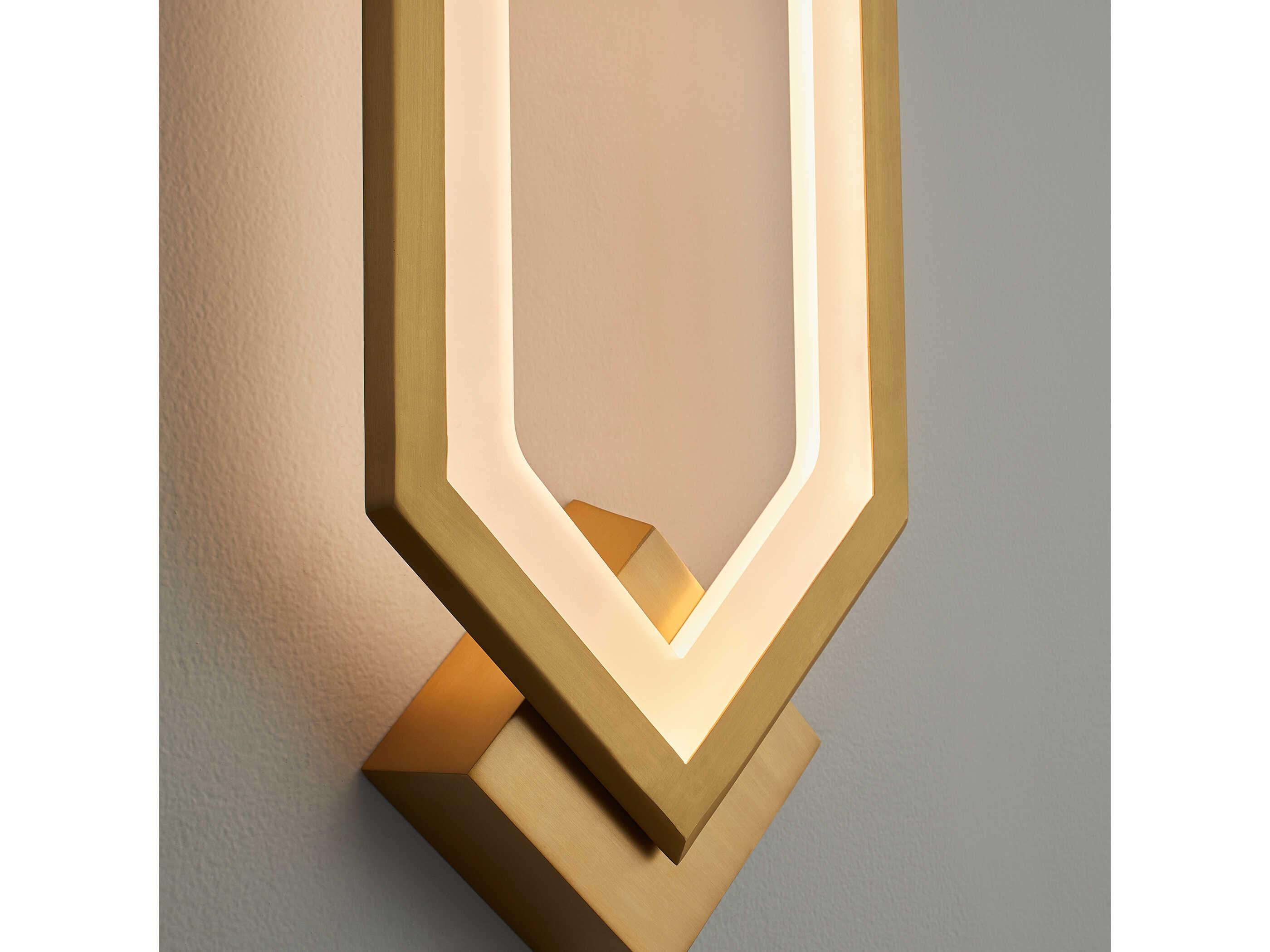 Oxygen by Quorum Aegis 1-Light Aged Brass Wall Sconce