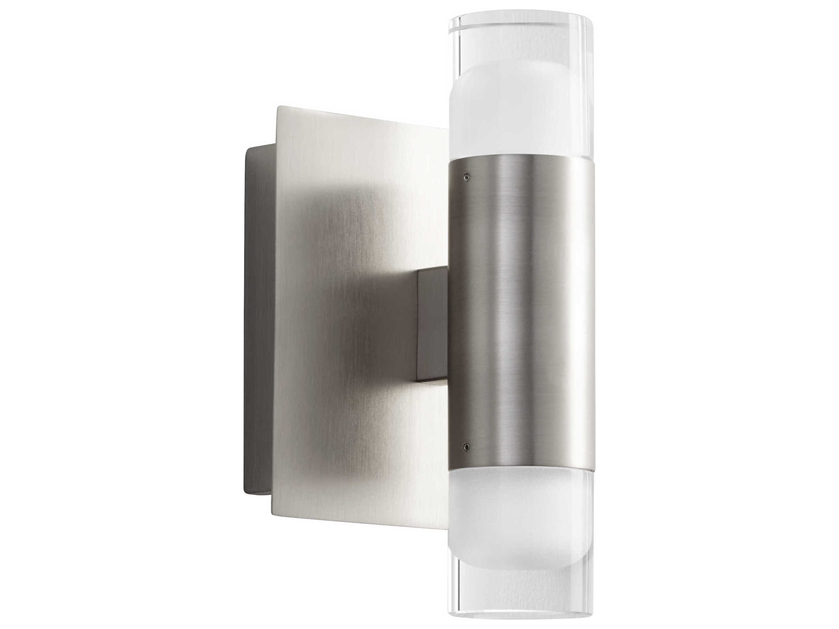 Oxygen by Quorum Alarum 2-Light Satin Nickel Wall Sconce