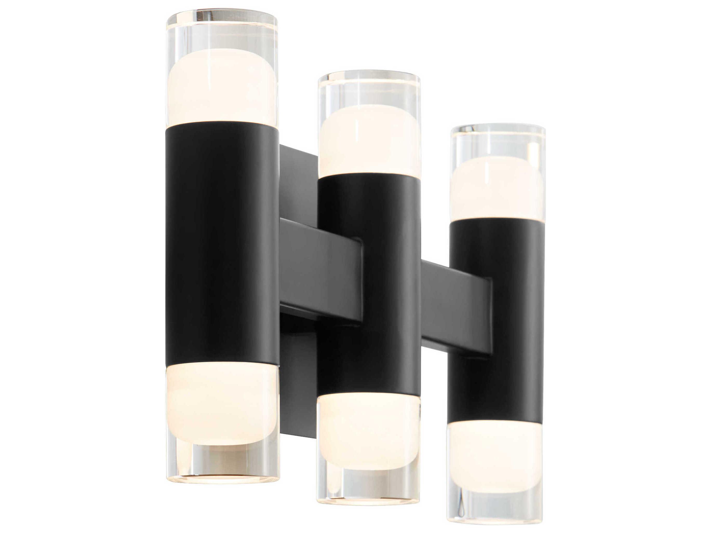 Oxygen by Quorum Alarum 6-Light Black Vanity Light