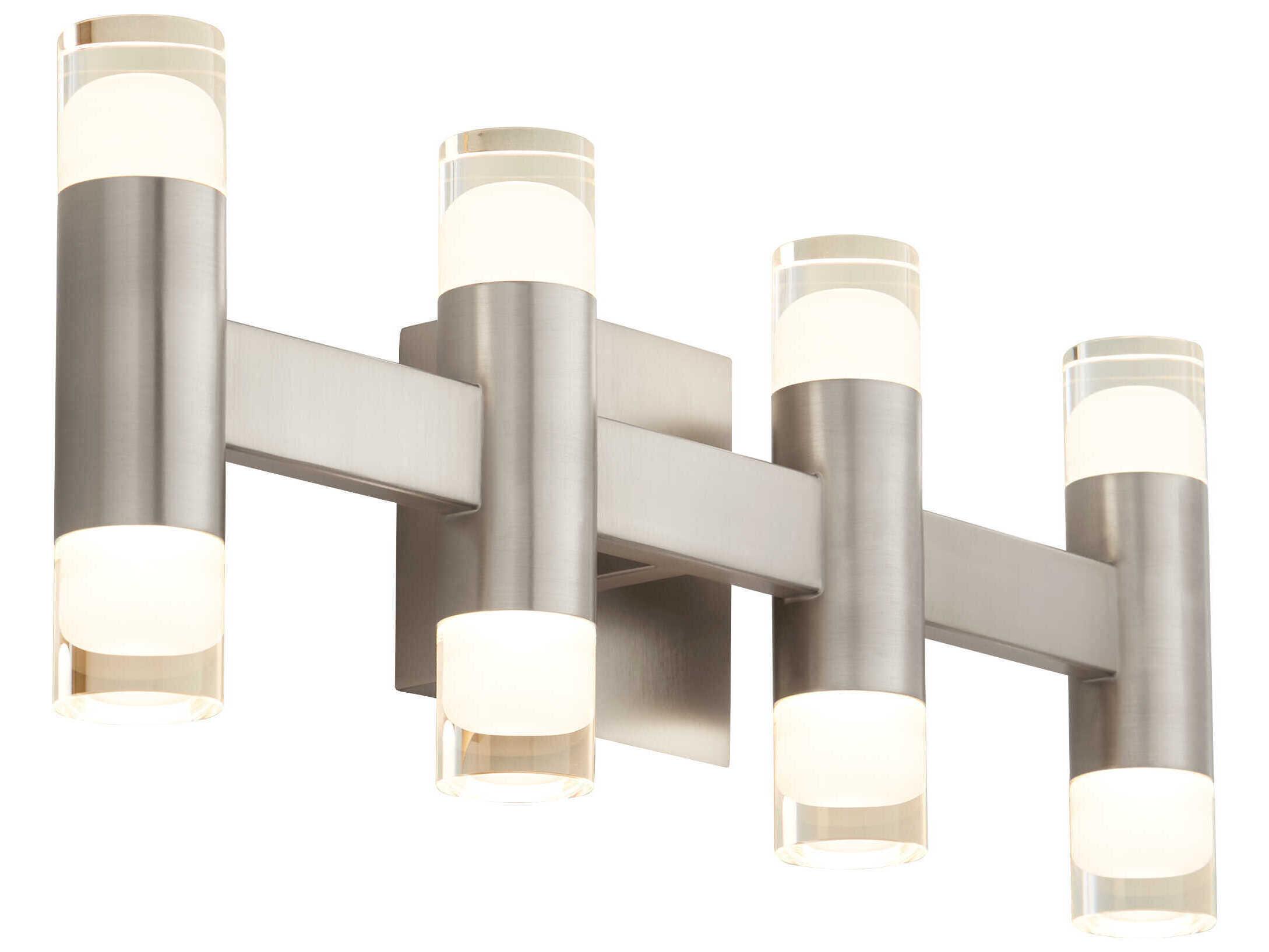 Oxygen by Quorum Alarum 8-Light Satin Nickel Vanity Light