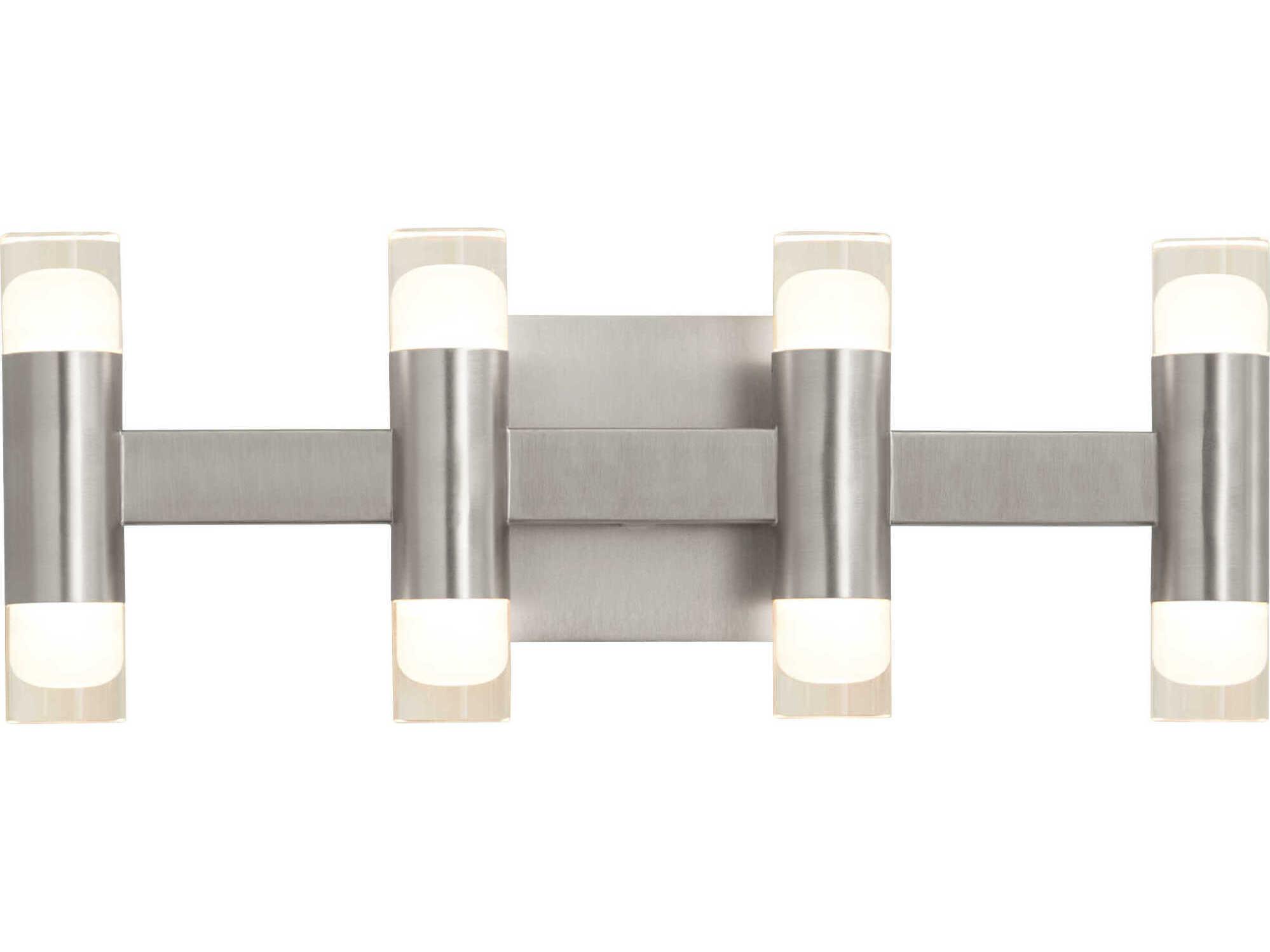Oxygen by Quorum Alarum 8-Light Satin Nickel Vanity Light
