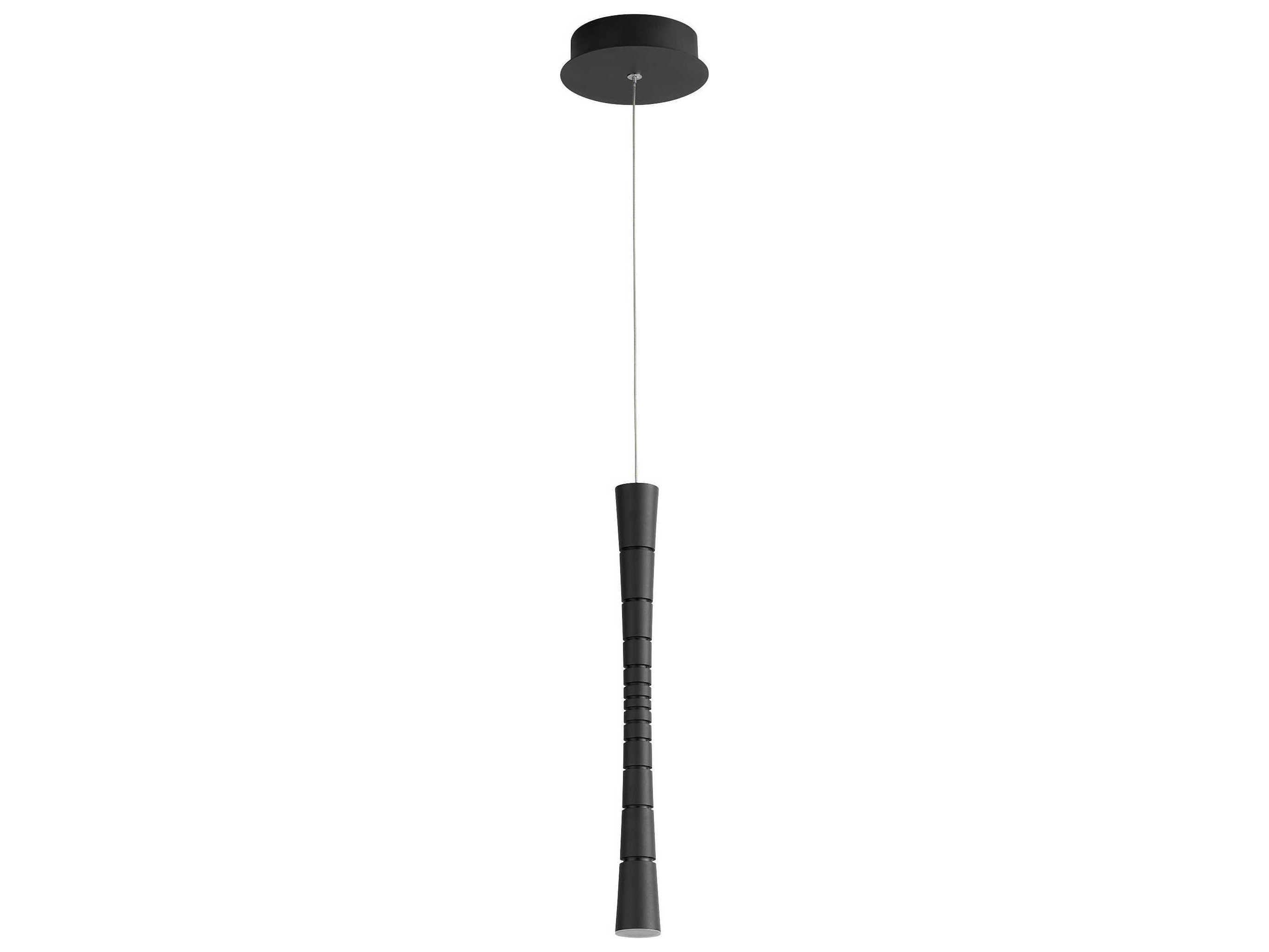 Oxygen by Quorum Sabre 1-Light Black Linear Mini Pendant